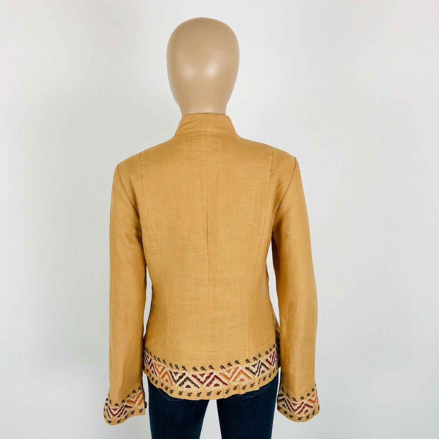 Hennes Collection Brown 100% Linen Blazer Jacket EUR 38 US 8 UK 10