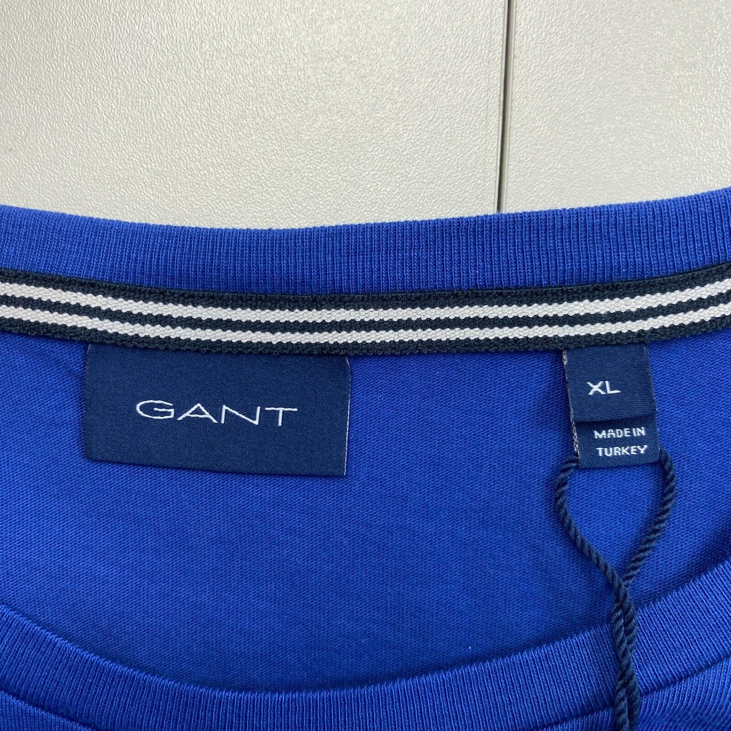 GANT Blue Logo Crew Neck Short Sleeves T Shirt Size XL