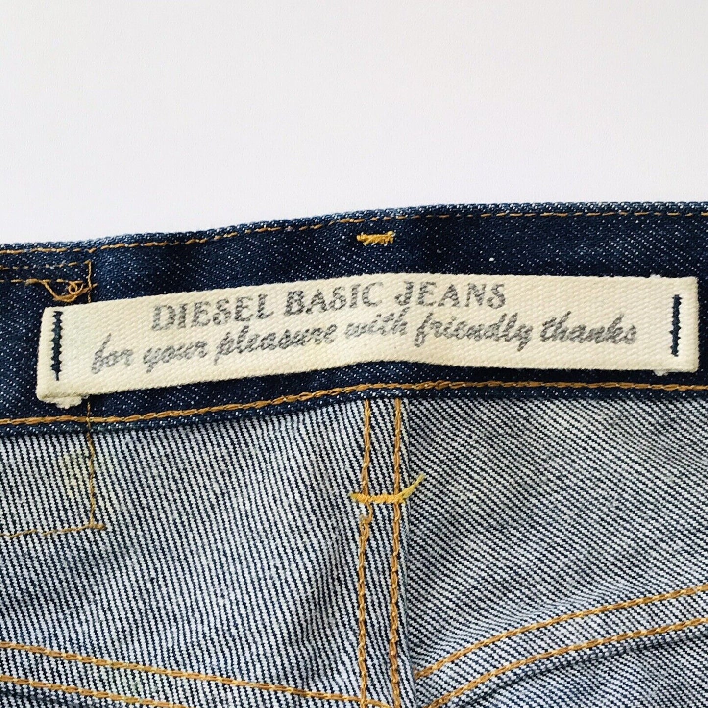 Vintage Diesel FELLOW Dark Blue Regular Straight Fit Jeans W29 L32 Made In Italy