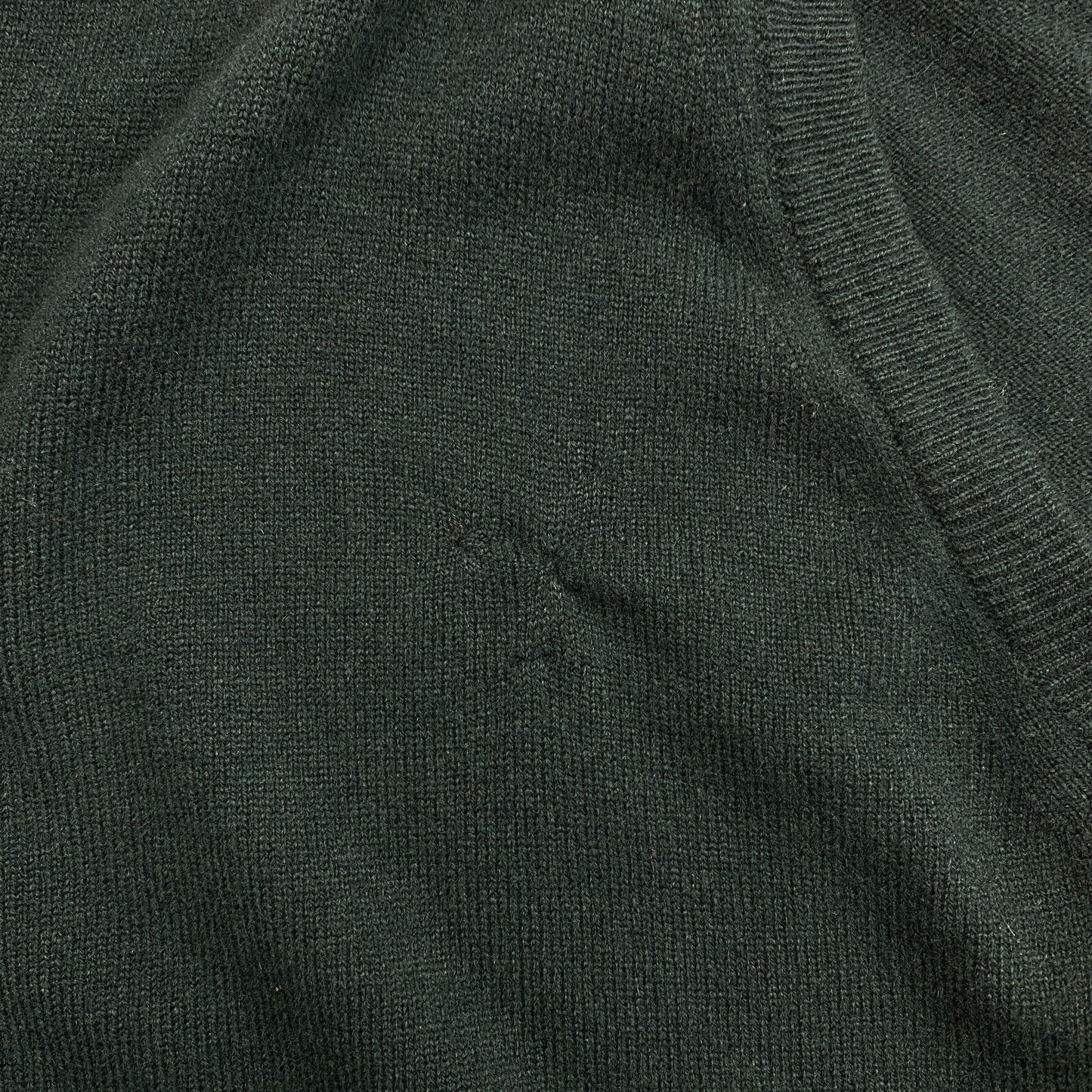 GANT Men Dark Green 100% Wool V Neck Sweater Jumper Size 4XL