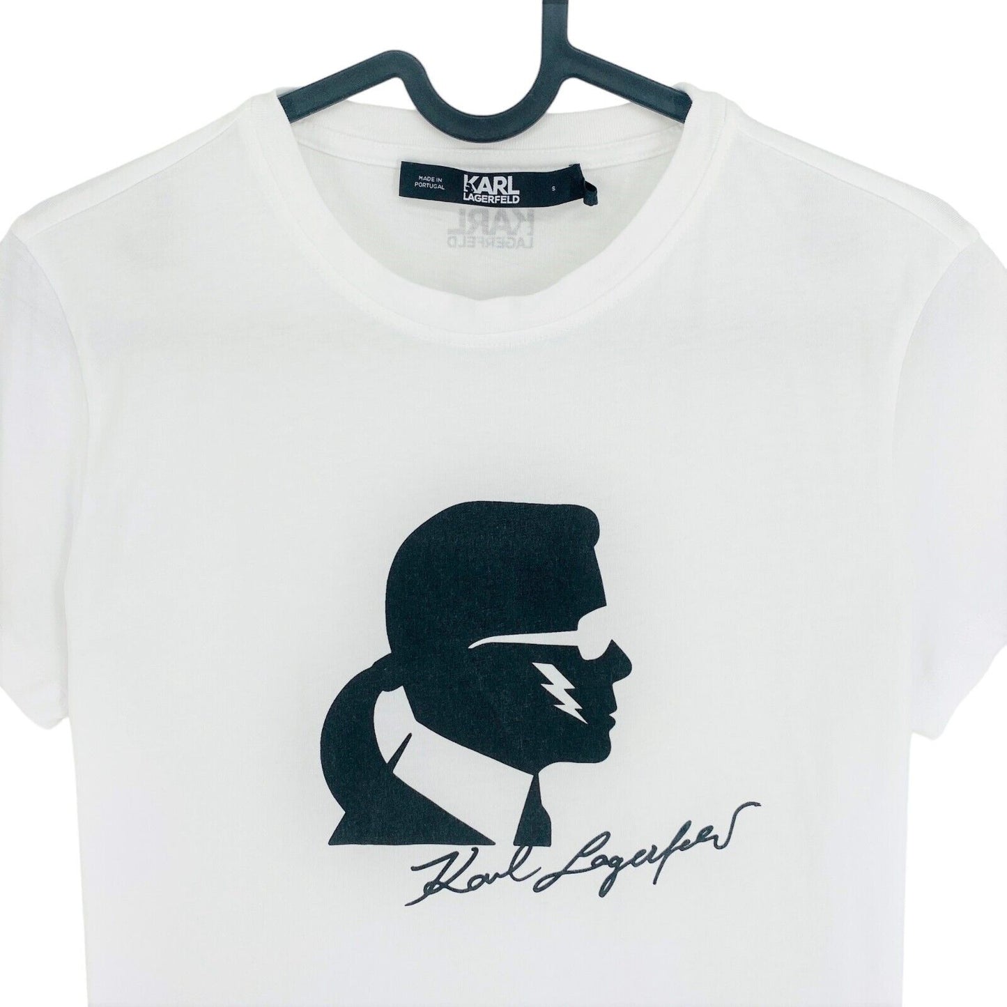 Karl Lagerfeld White Athleisure Kameo Crew Neck T Shirt Size S