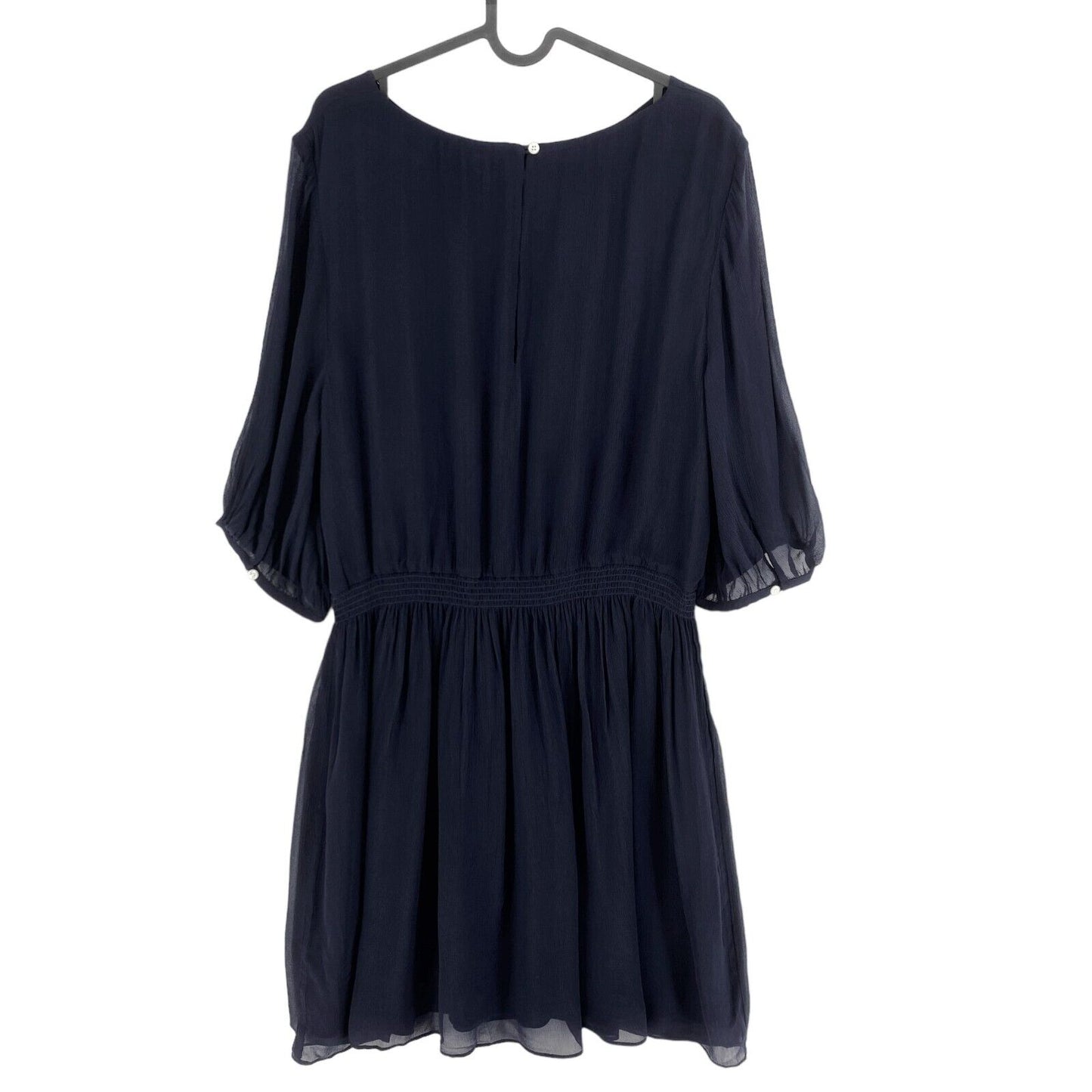 GANT Navy Blue Flared Crew Neck Dress Size EU 42 UK 14 US 12