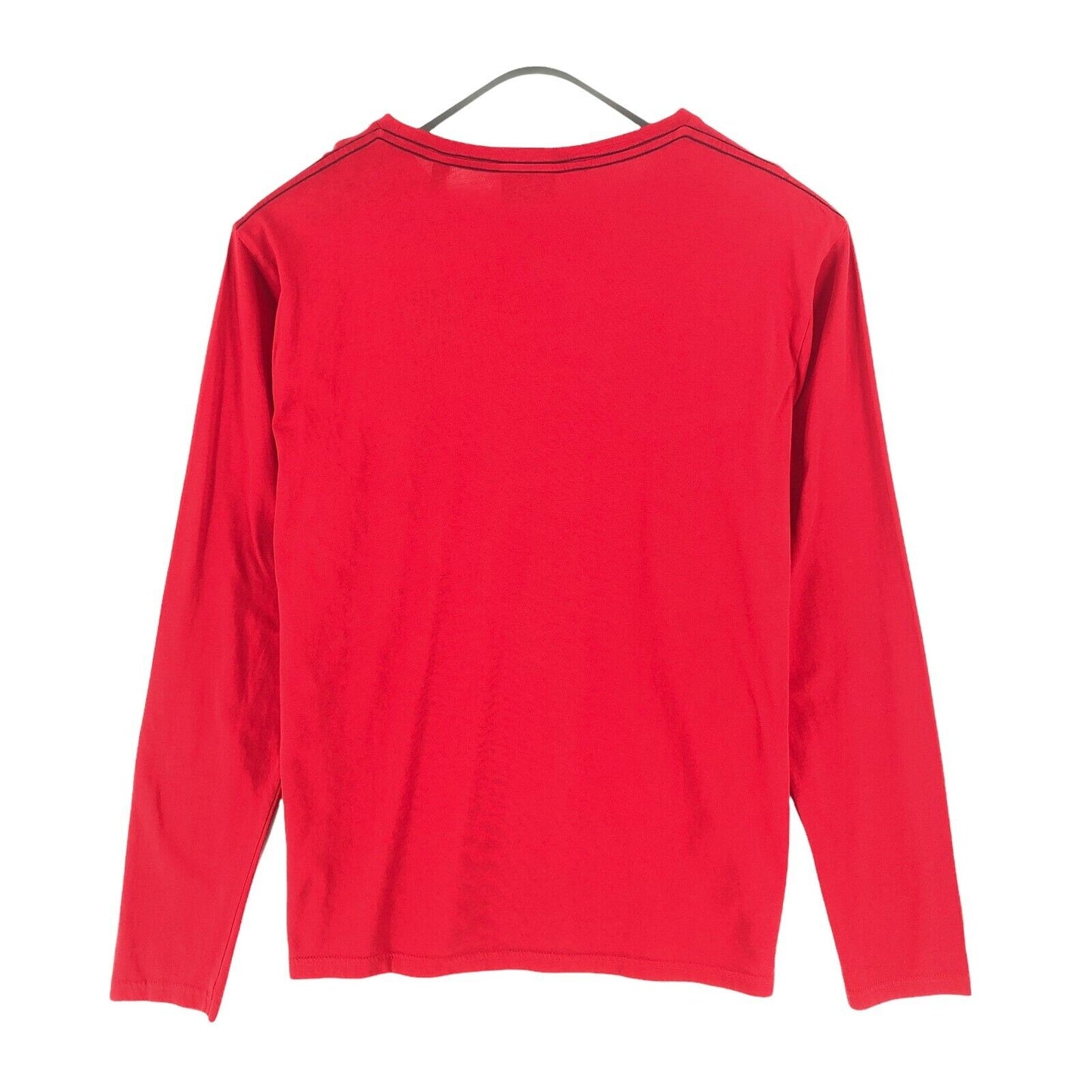 GANT Red Logo Crew Neck Long Sleeves T Shirt Size L