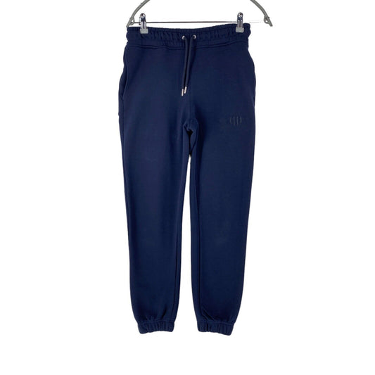 GANT Dark Blue Women Regular Fit Cuffed Sweat Pants Trousers Size XS