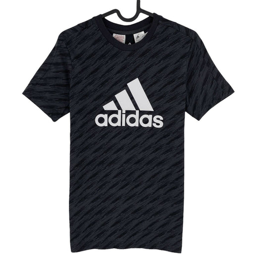 Adidas Youth Boys Dark Grey Logo Crew Neck T Shirt Size 11 - 12 Years