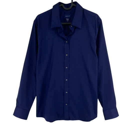 GANT Navy Blue Solid Shirt Size EU 46 UK 20 US 16