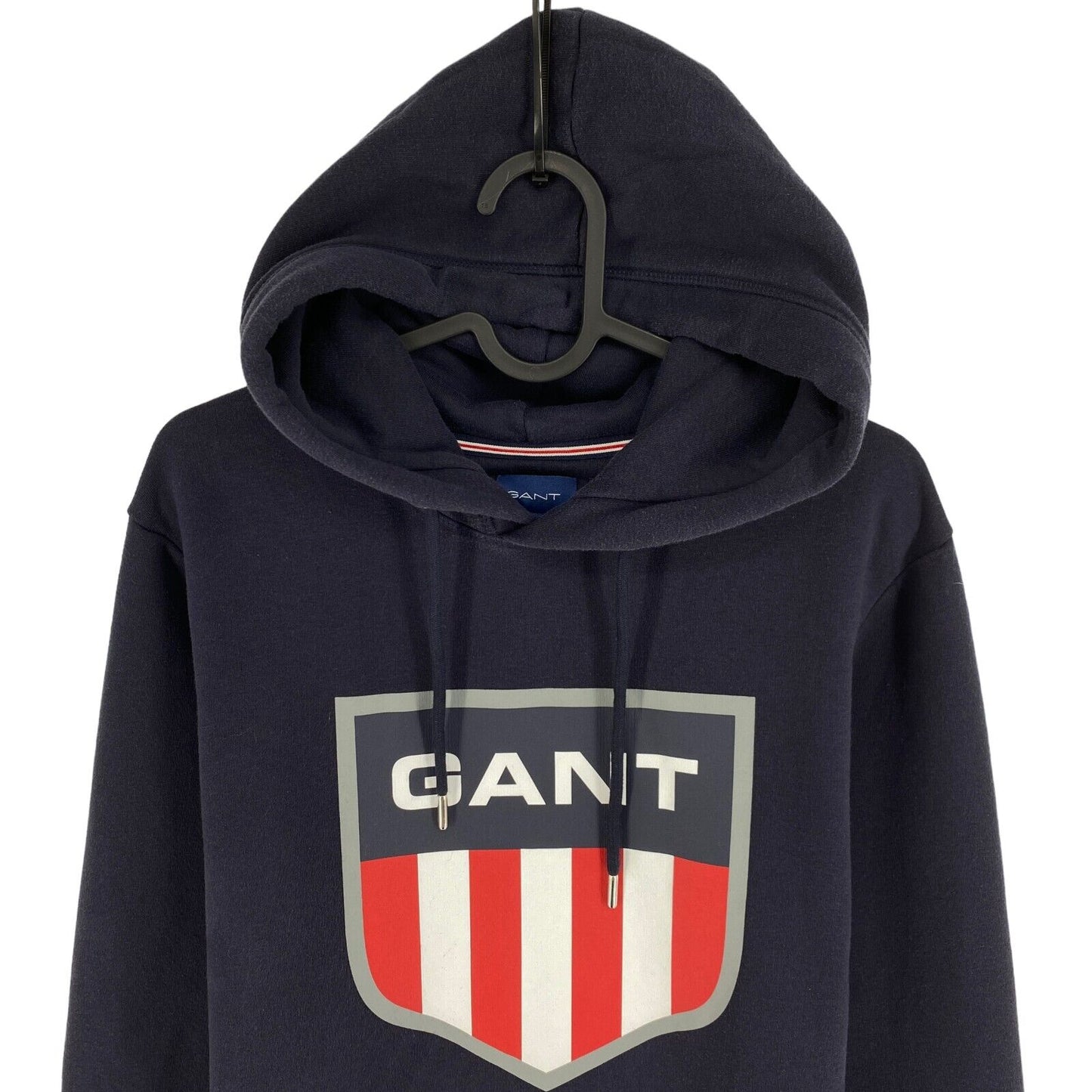 GANT Navy Blue Retro Shield Hoodie Sweater Jumper Size S