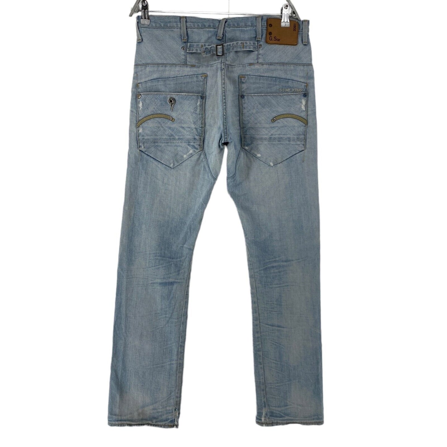 G-STAR BLADE Blaue Slim Fit Distressed-Jeans, W32 L32, hergestellt in Italien