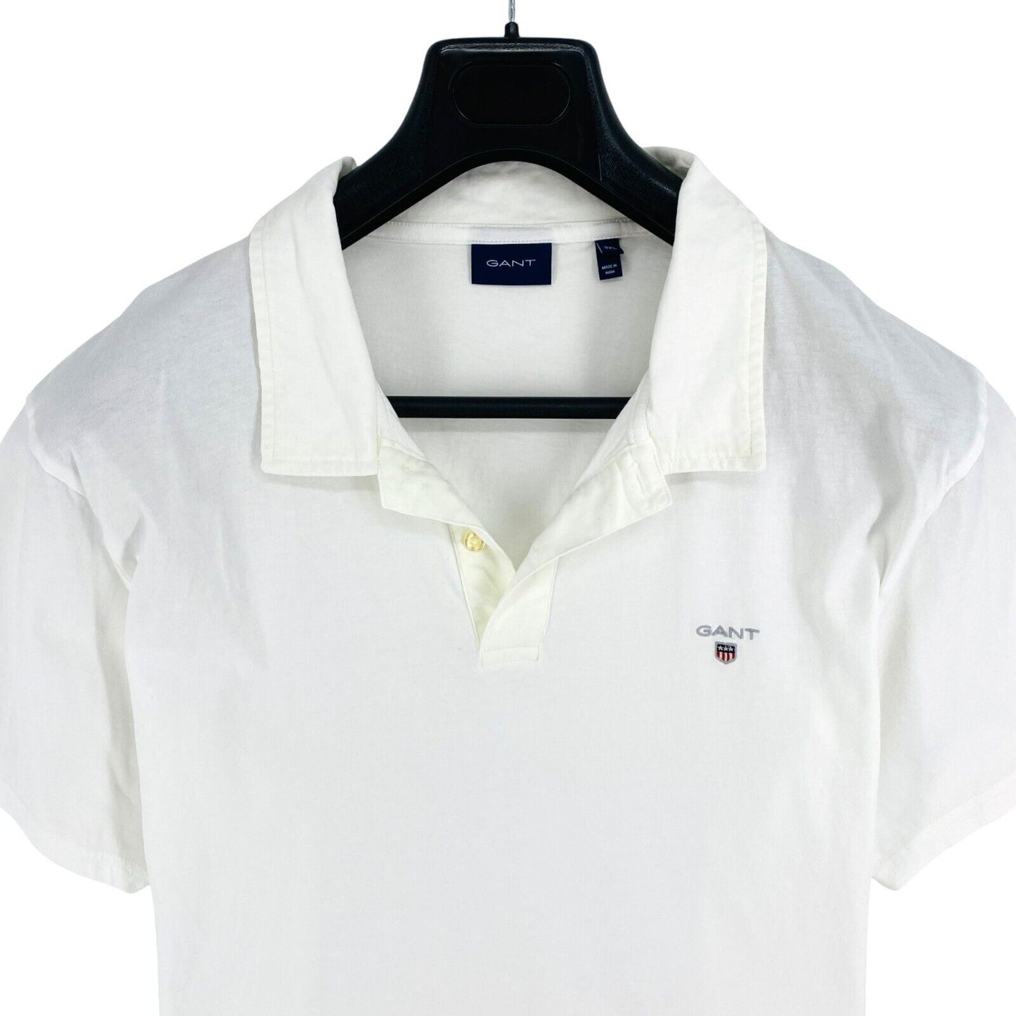 GANT Men White Original Pique Rugger SS Polo Shirt Size 3XL XXXL