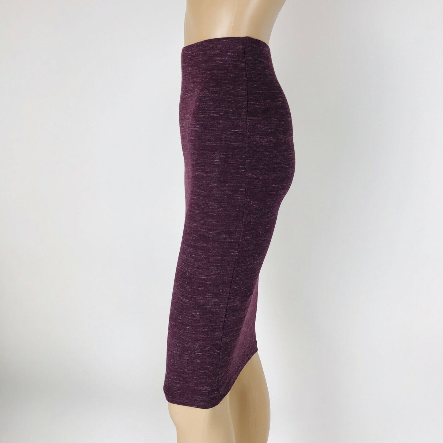 ZARA Trafaluc Women's Stretch Bordeaux Skirt Size S W26