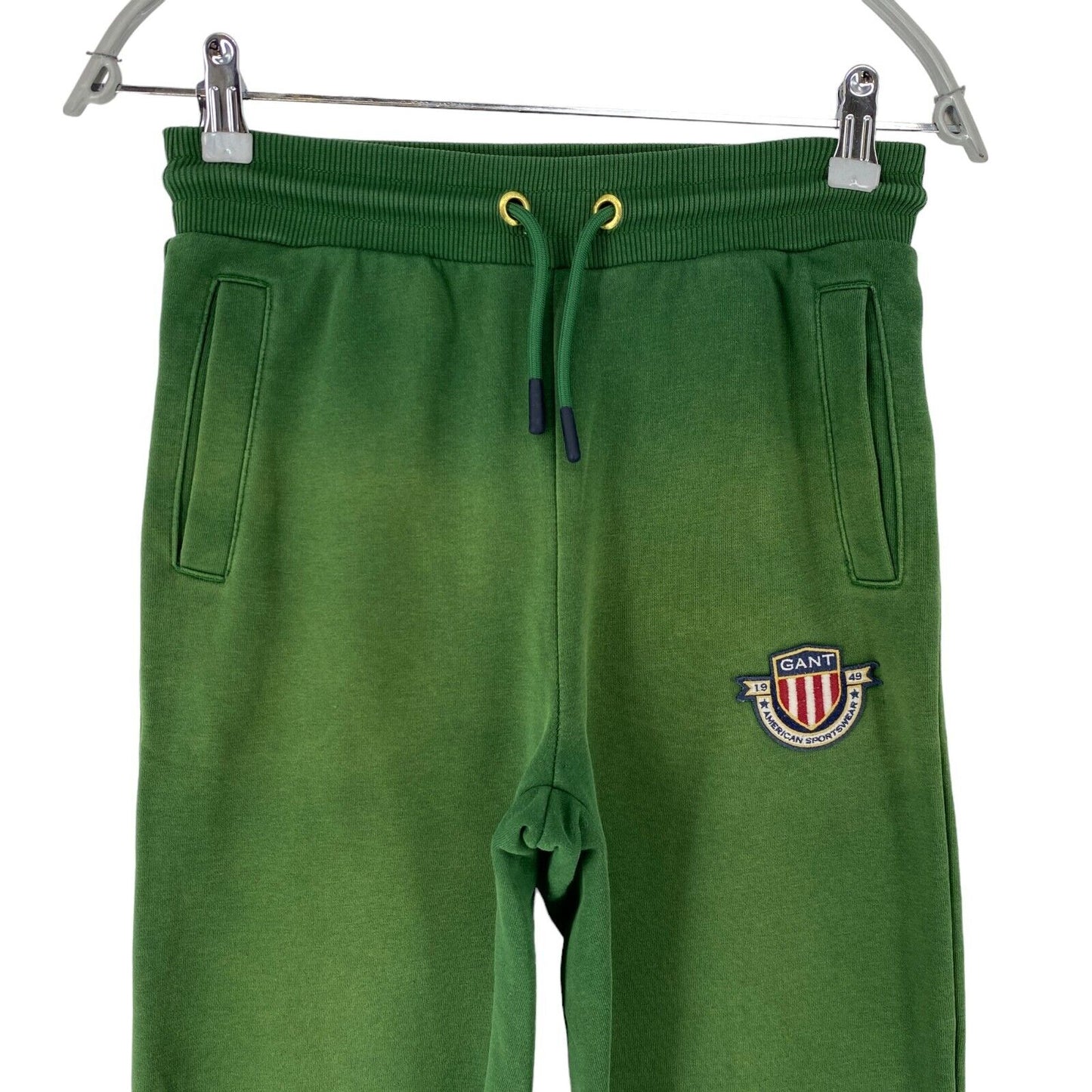 GANT Pantalon de survêtement à revers Regular Fit pour garçon vert 11-12 ans 146/152 CM