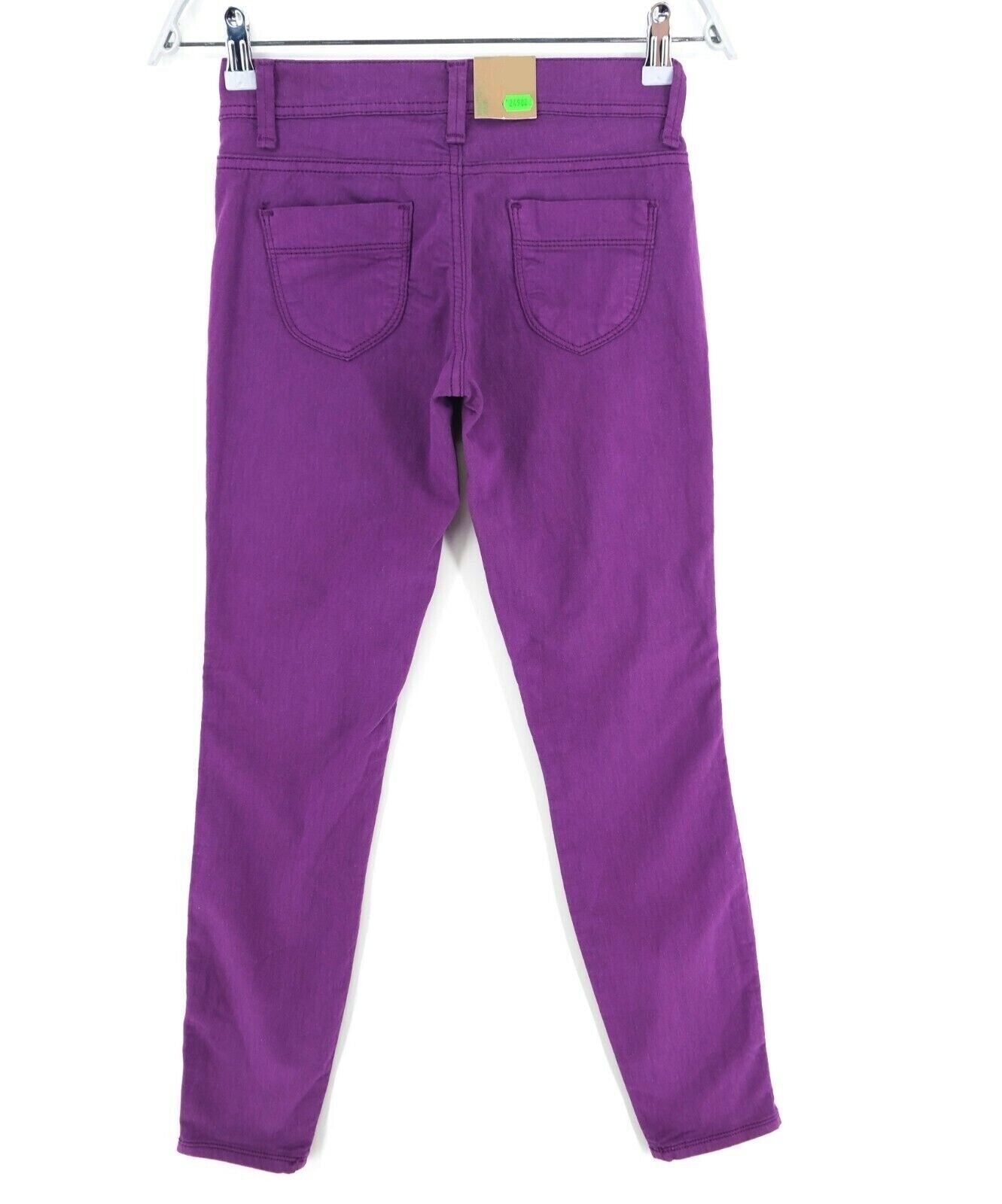 BENETTON Women Purple Skinny Fit Jeggings Jeans Size W25