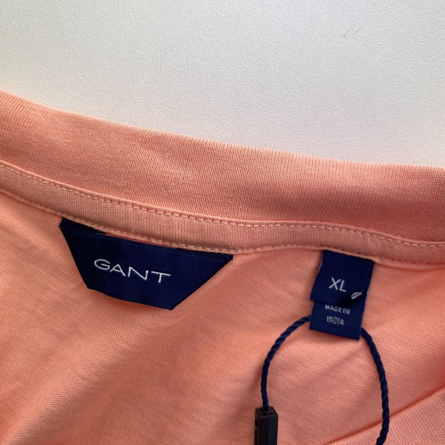 GANT Light Orange Tonal Archive Shield Crew Neck T Shirt Size XL