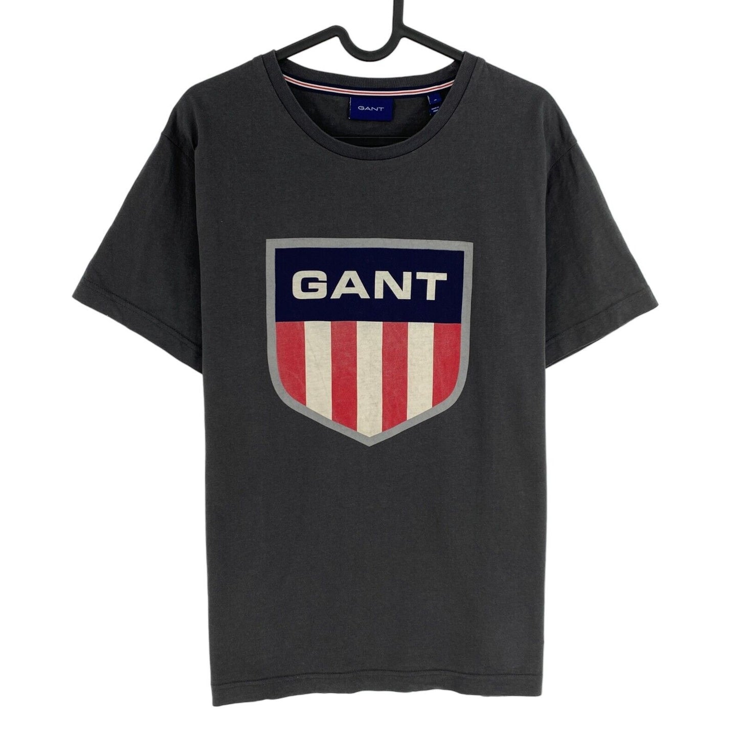 GANT T-Shirt Retro Shield SS Rundhals Dunkelgrau Größe L