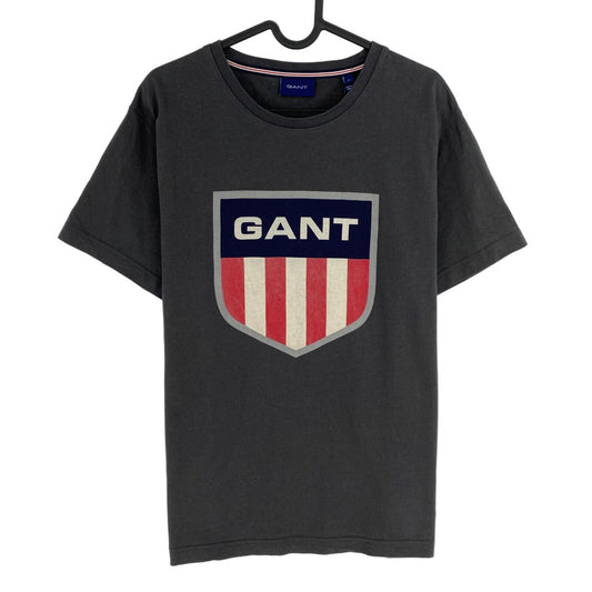 GANT Dark Grey Retro Shield SS Crew Neck T Shirt Size L