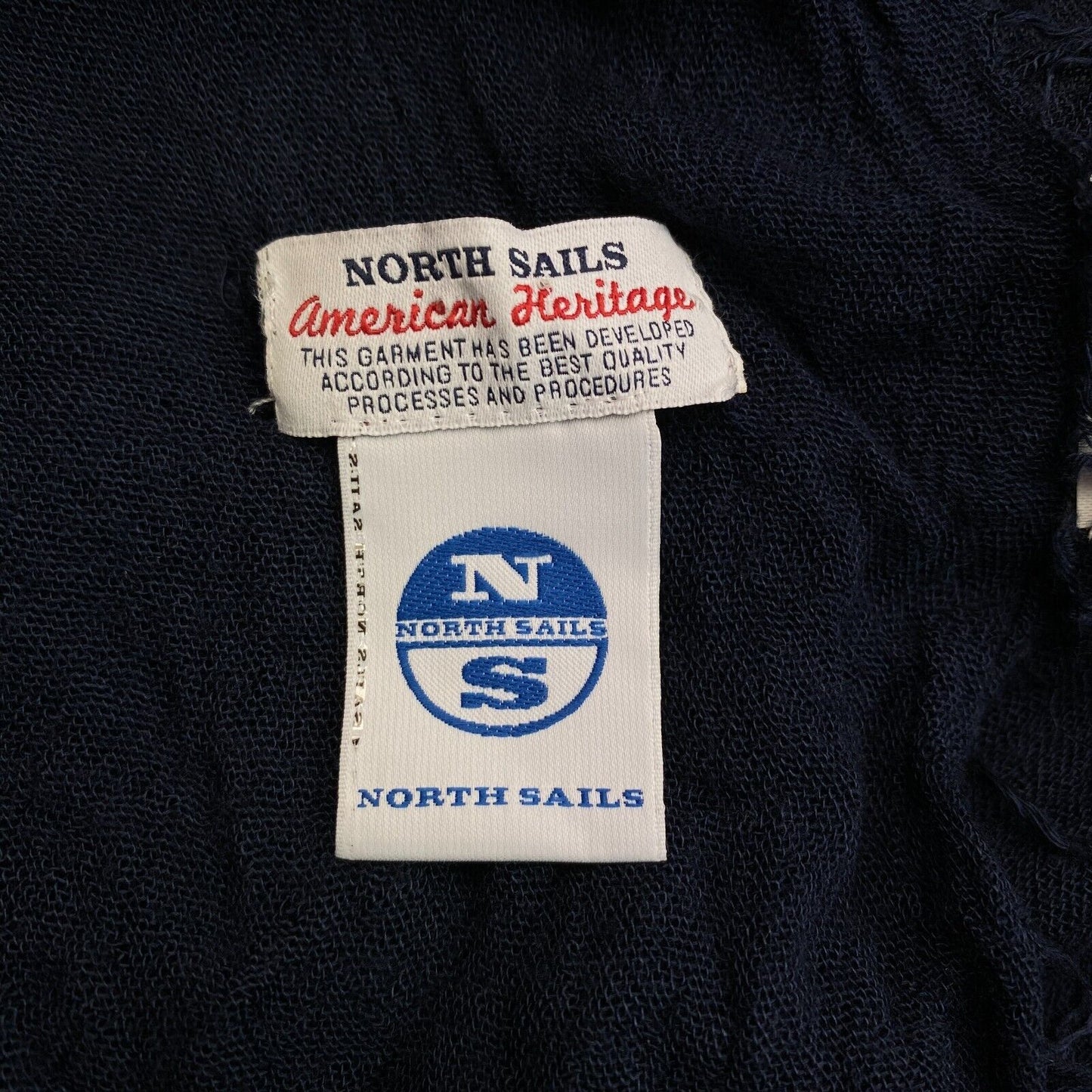 NORTH SAILS Navy Blue Solid Scarf Shawl