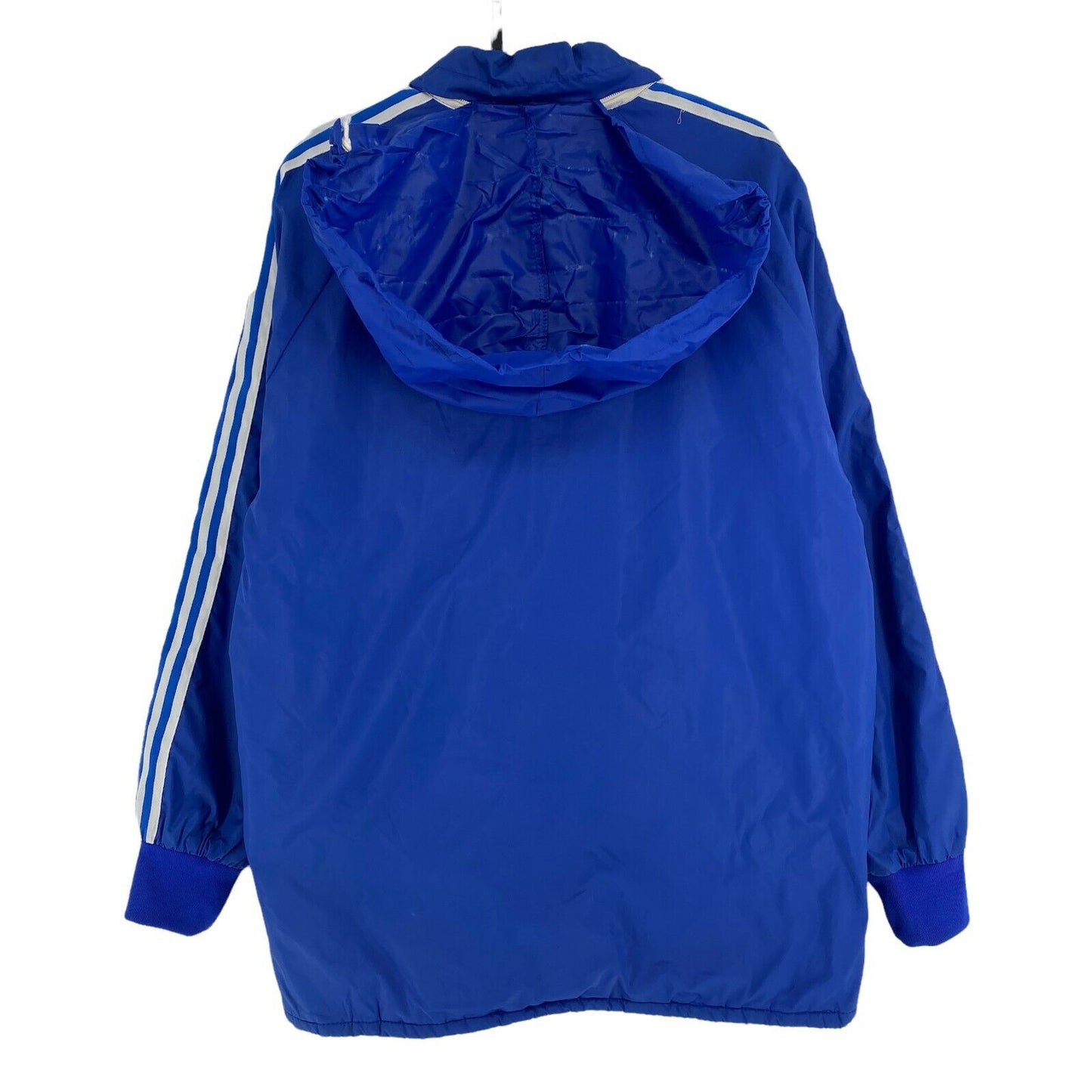 ADIDAS Vintage Retro Navy Blue Hooded Jacket Size 168 cm