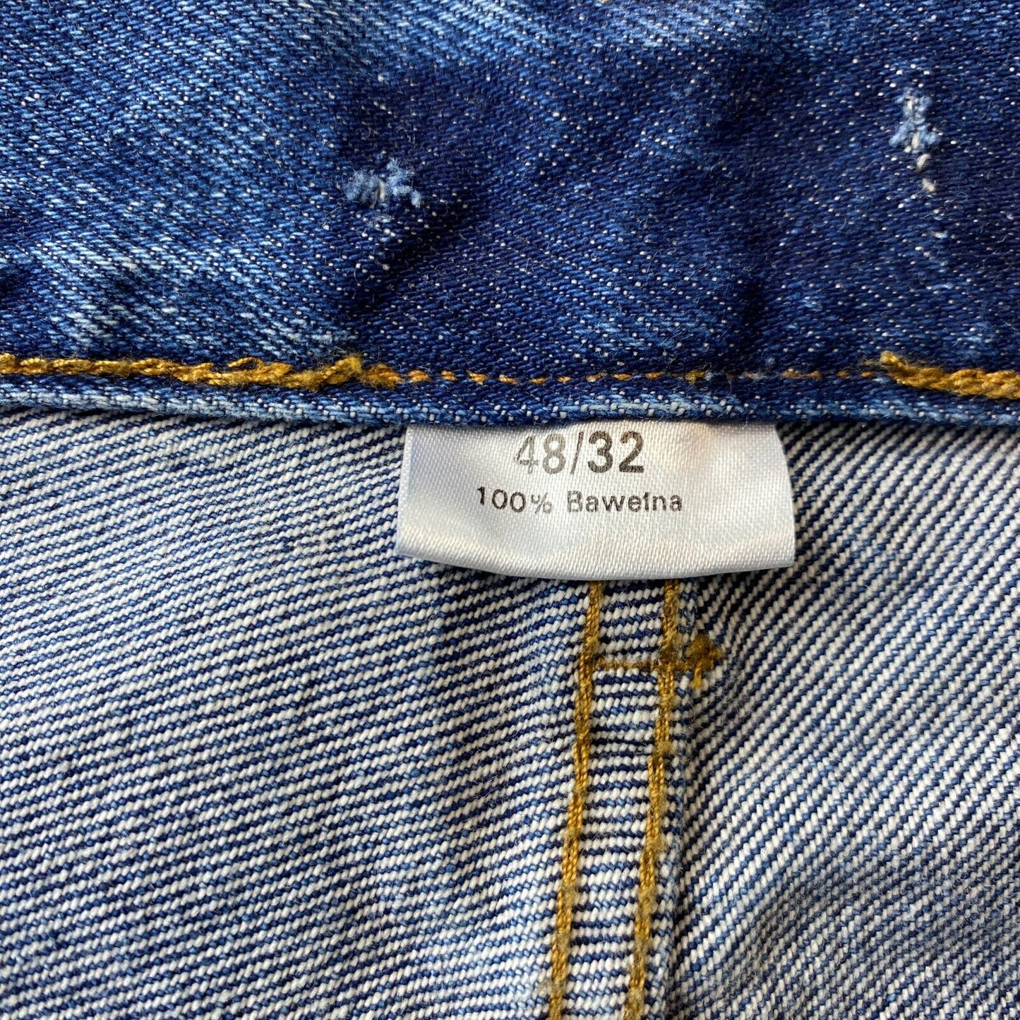 Vintage Blue Retro Regular Straight Fit Jeans Size W36 L32