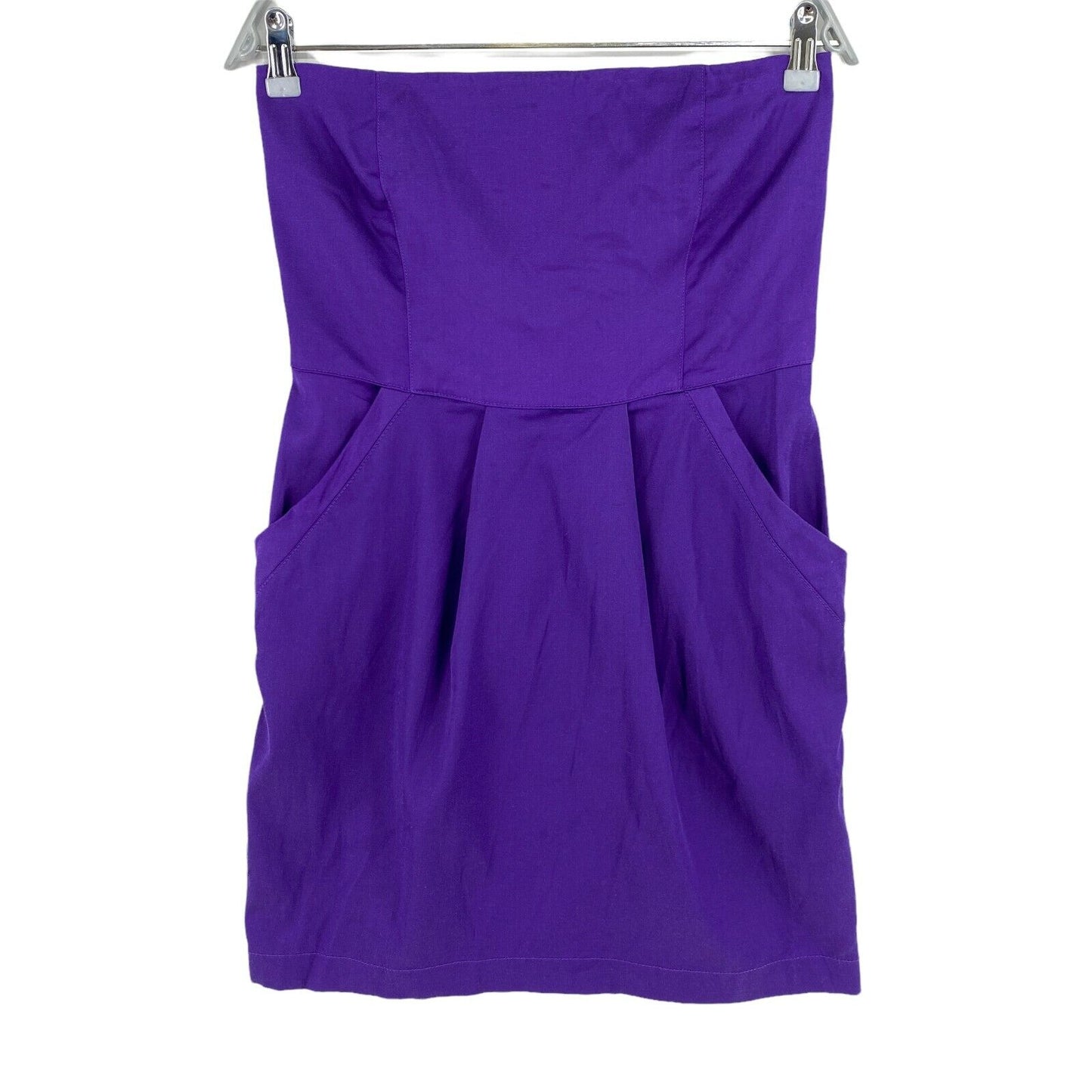 Stradivarius Mini-robe violette sans manches Taille L