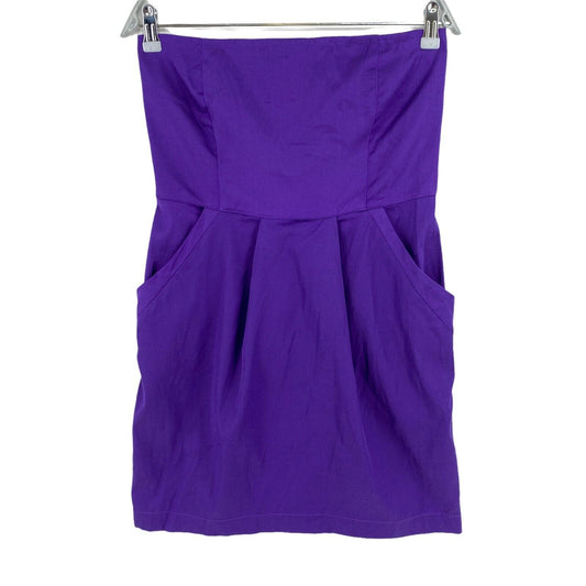 Stradivarius Purple Sleeveless Mini Dress Size L