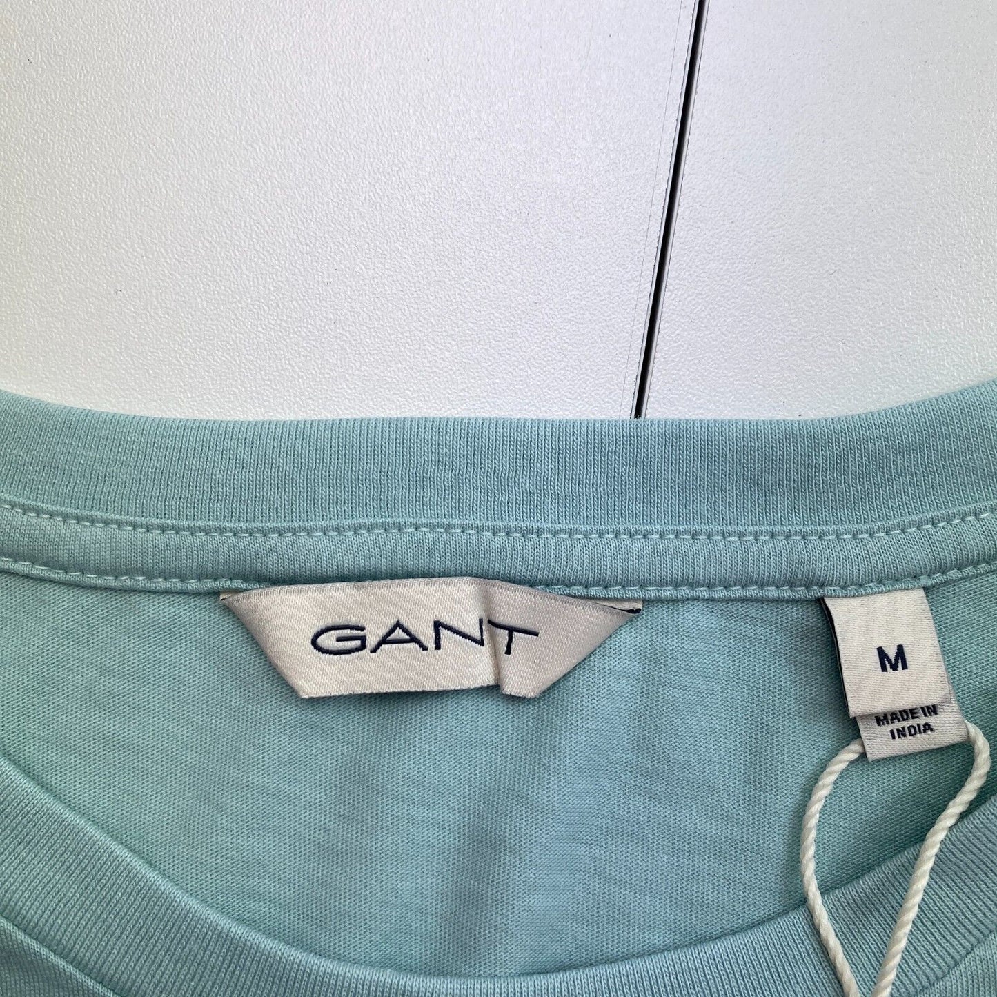 GANT Women Dusty Blue Tonal Archive Shield Crew Neck SS T Shirt Size M