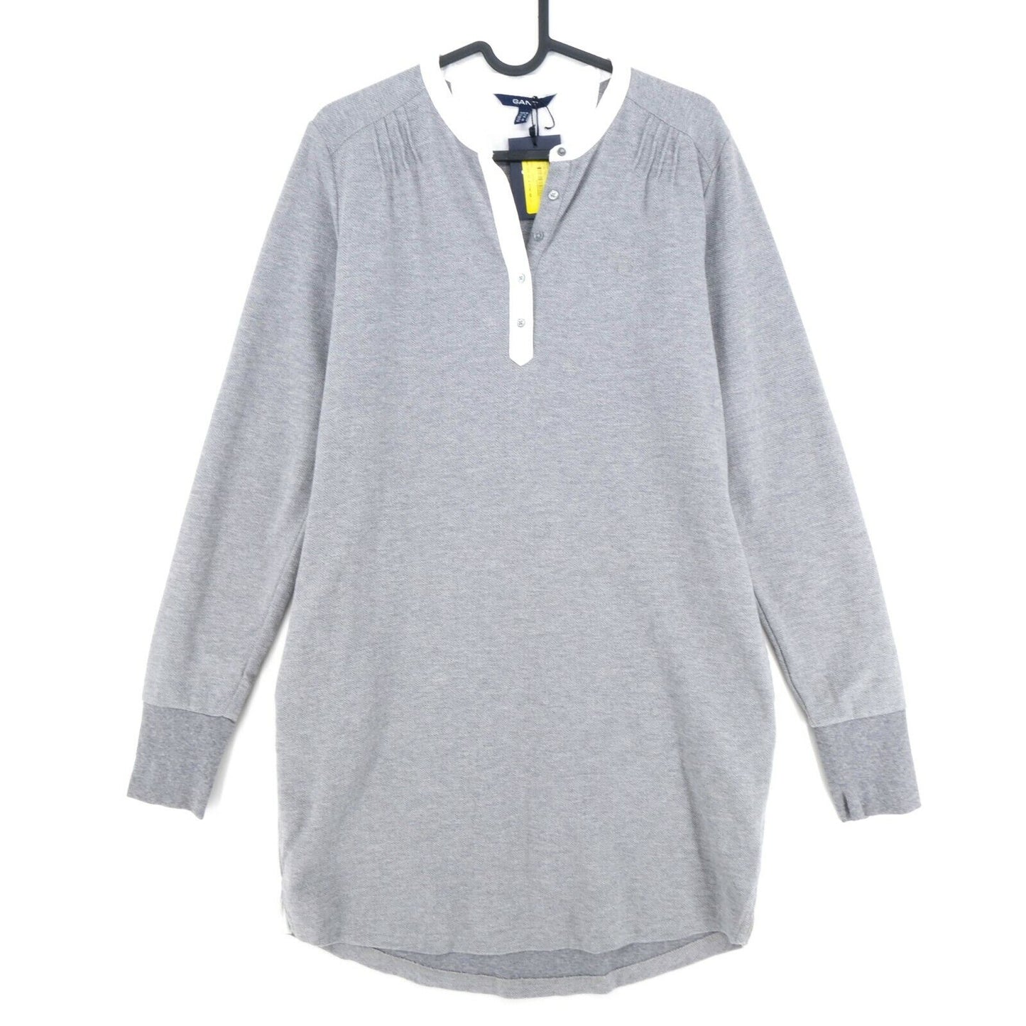 RRP €169 GANT Grey Herringbone Tunic Dress Size M