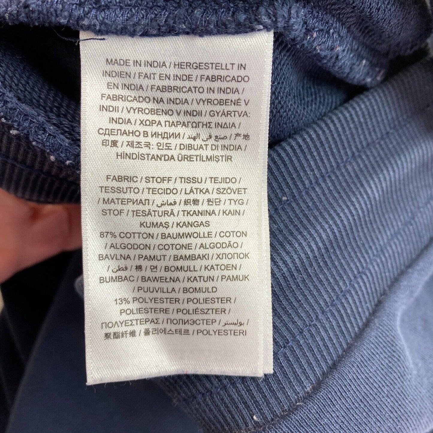 GANT Pantalon de survêtement avec logo bleu marine Taille S