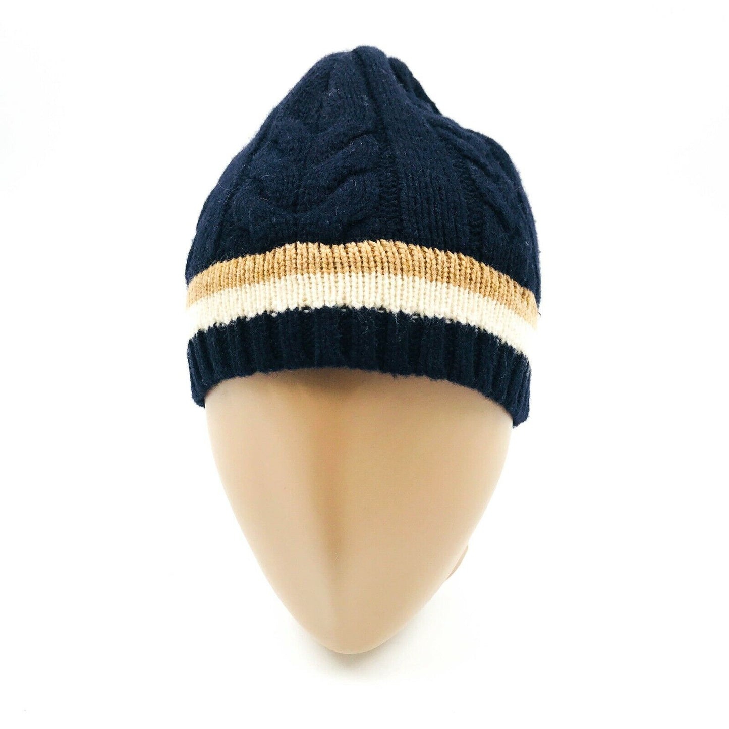 GANT Navy Blue Wool Blend Beanie Hat One Size