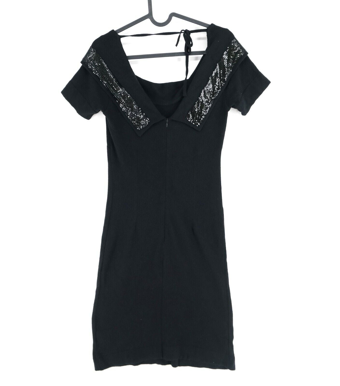 COMPAGNIA ITALIANA Black Round Neck A Line Dress Size S