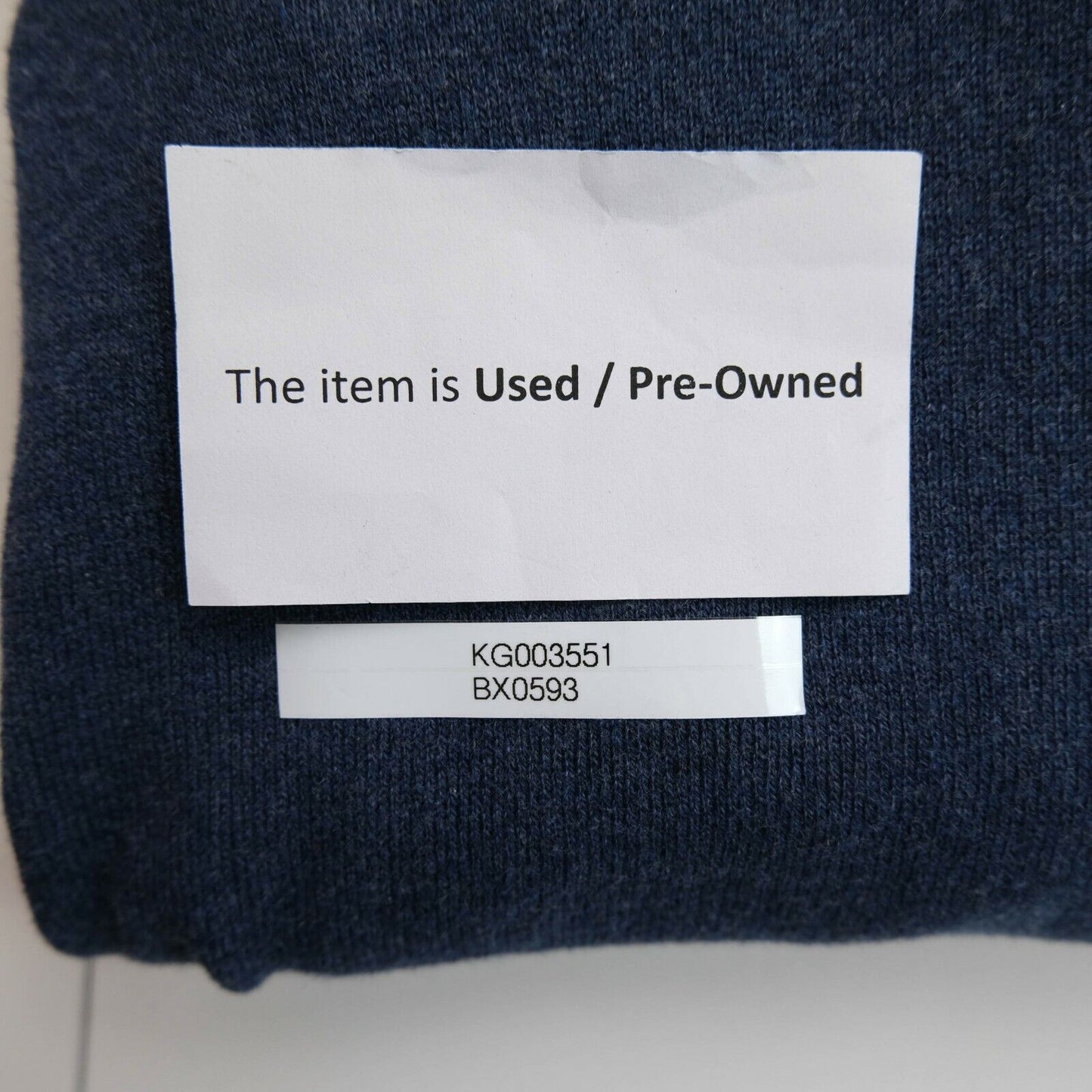 GANT Navy Blue Cotton Wool Crew Neck Sweater Jumper Size XL