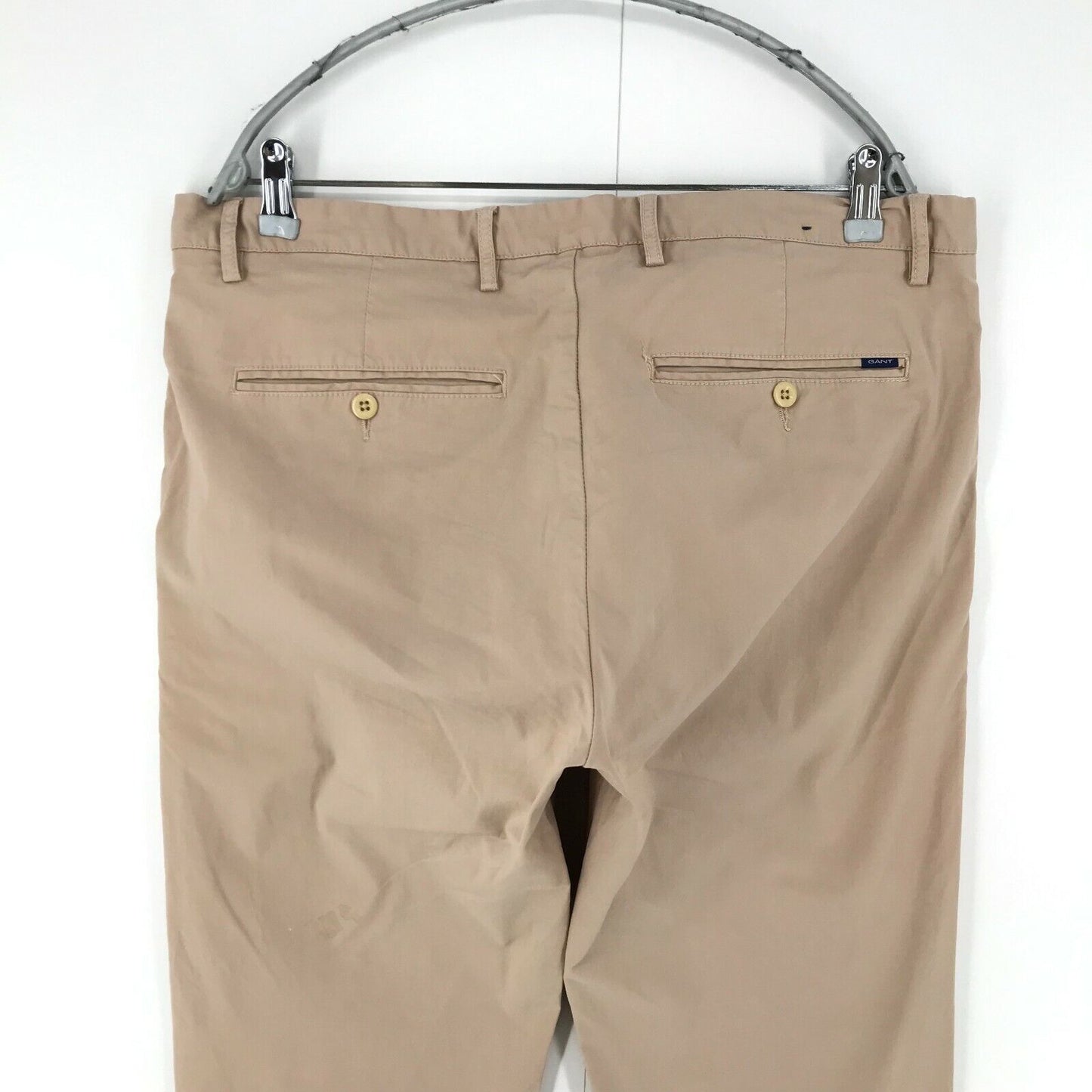 GANT Beige Slim Fit Chino Trousers Size W35 L34