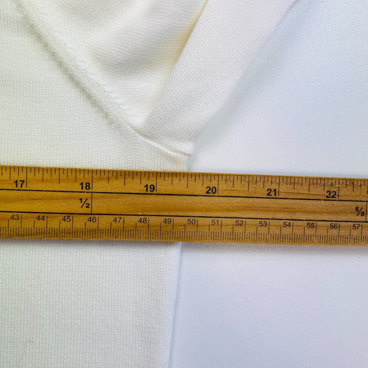 GANT Pull à col haut en coton léger blanc Taille L