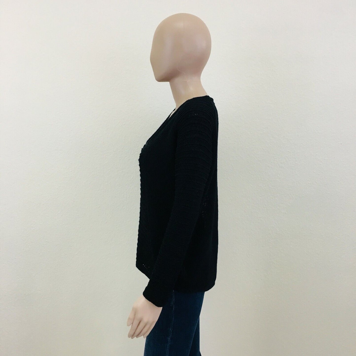 RRP 79$ ZARA Oversized Black Chunky Knit Jumper Sweater Size S