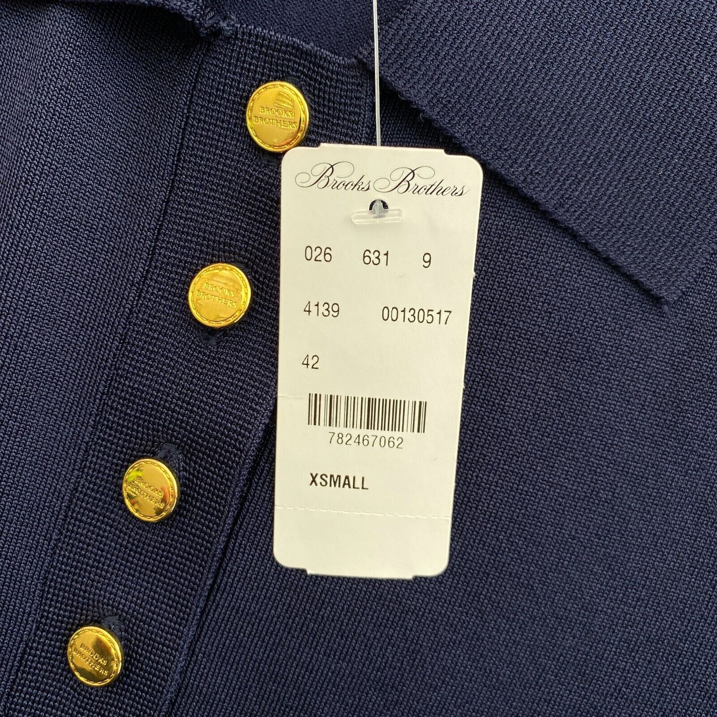 Brooks Brothers Poloshirt, Dunkelblau, Größe XS