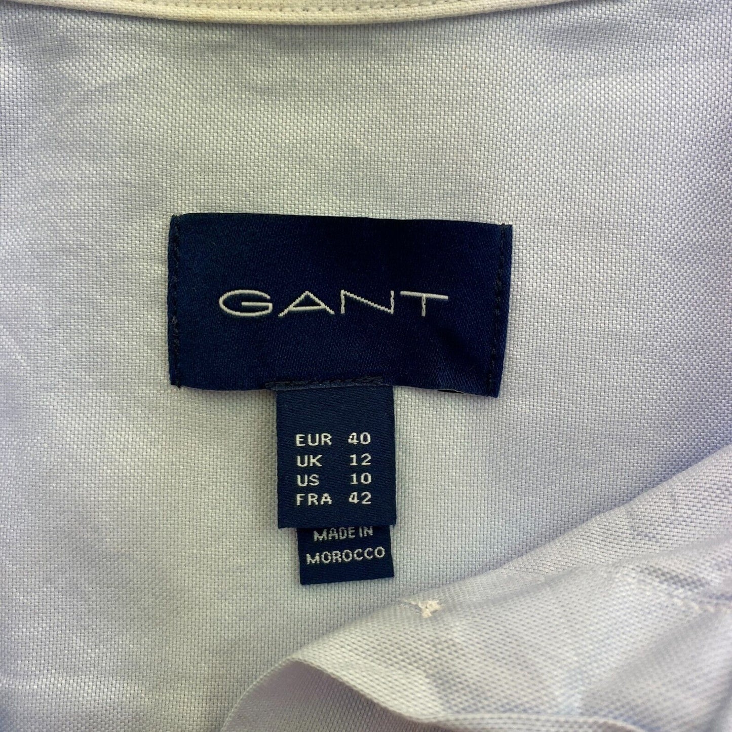 GANT Blue Solid Shirt Size EU 40 UK 12 US 10