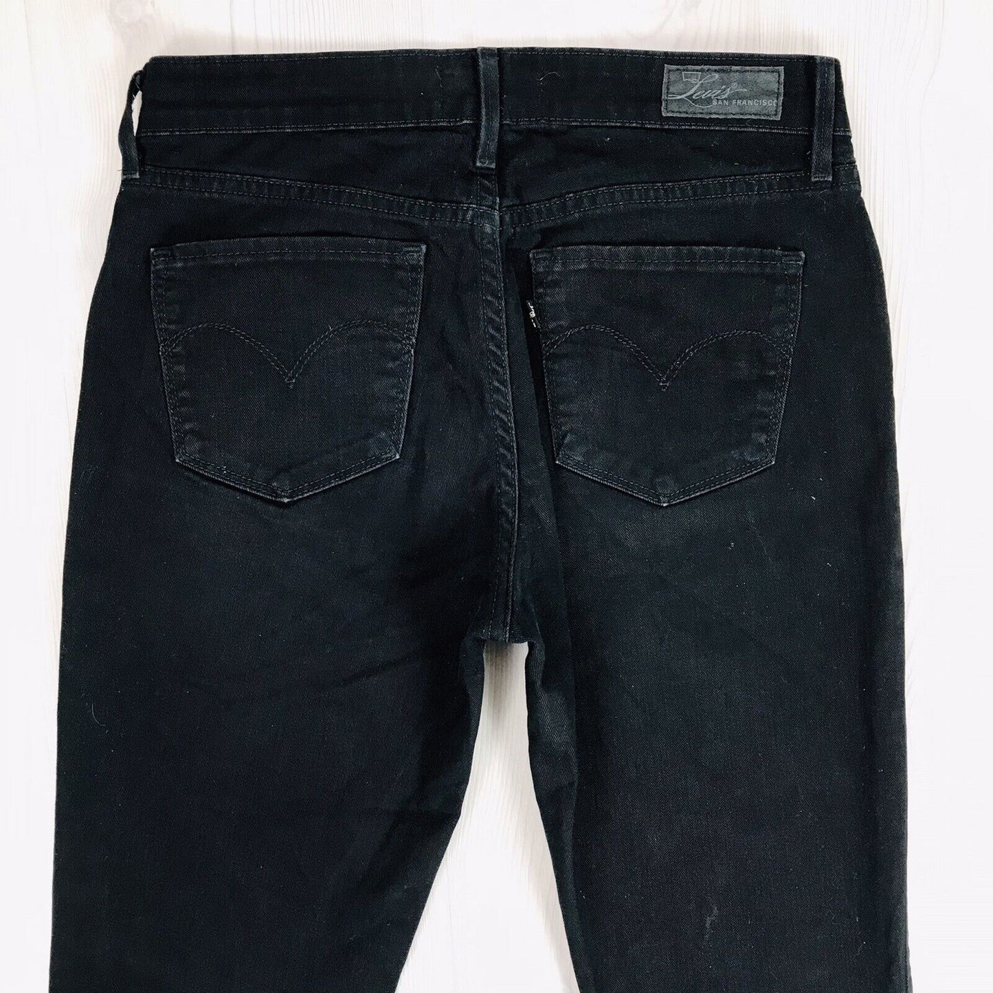 Vintage Levi's Demi Curve Women Black Stretch Classic Slim Fit Jeans W28 L34