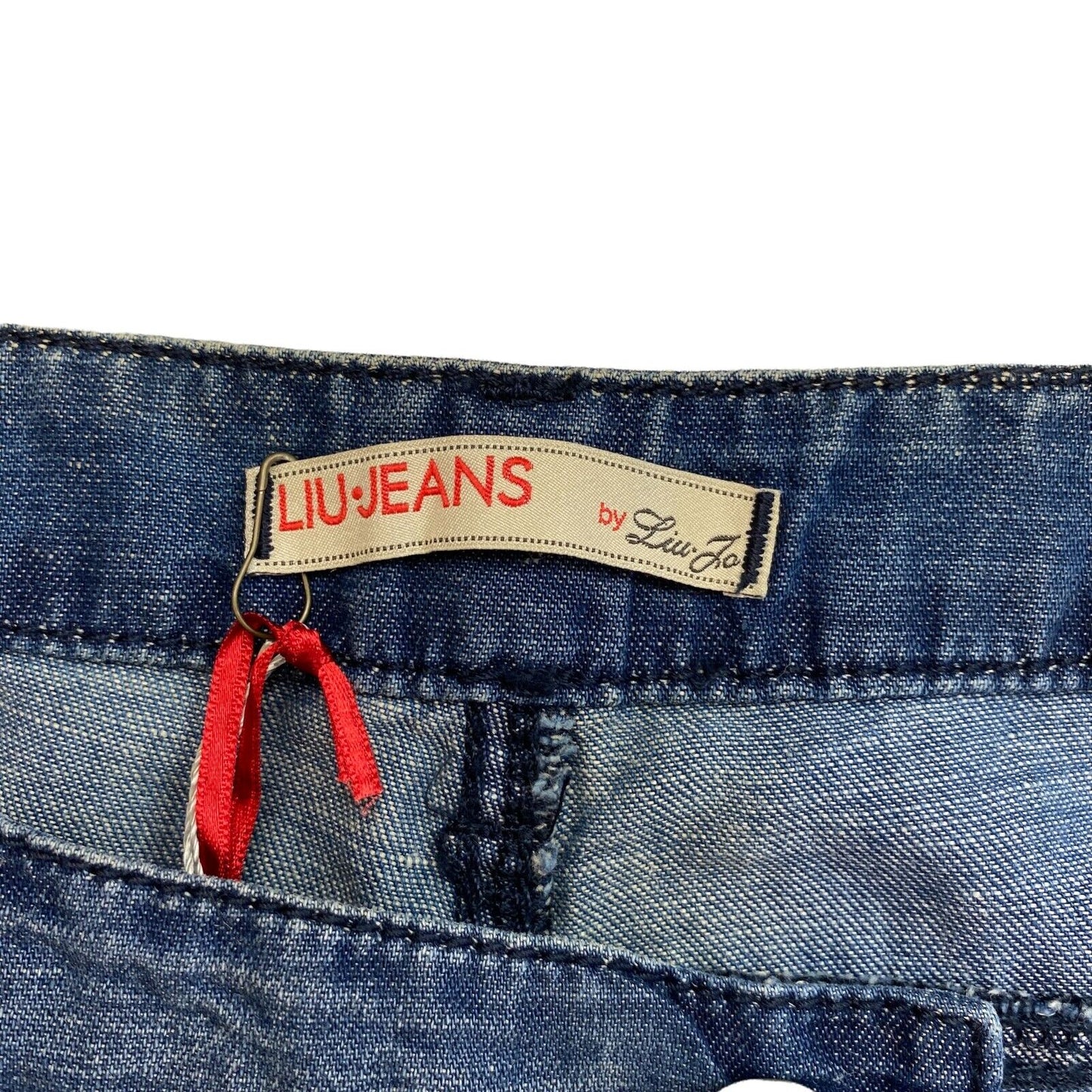 Prix ​​conseillé 288 € LIU JEANS Jean large en lin et coton bleu W28 W30 L36