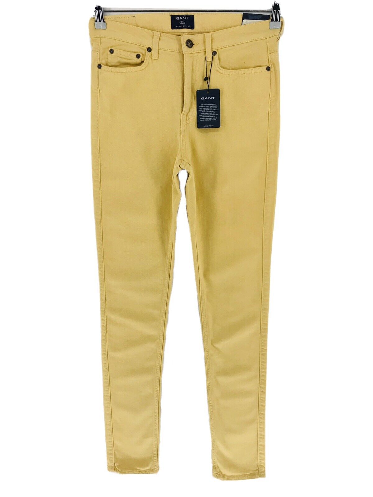 RRP €145 GANT KATE Women Yellow Stretch High Waist Skinny Fit Jeans W28 L34