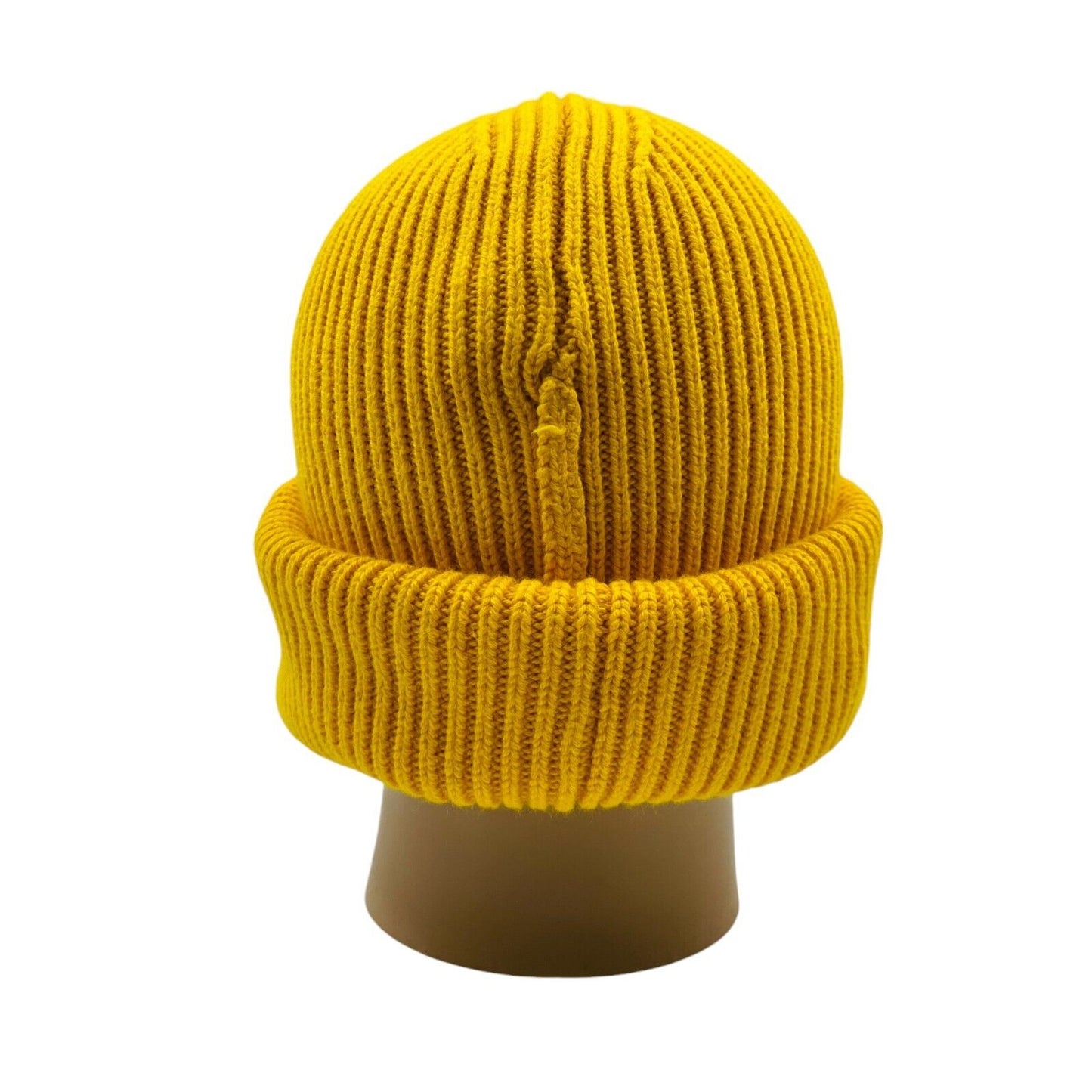 GANT Unisex Yellow Cotton Wool Blend Beanie Winter Hat One Size