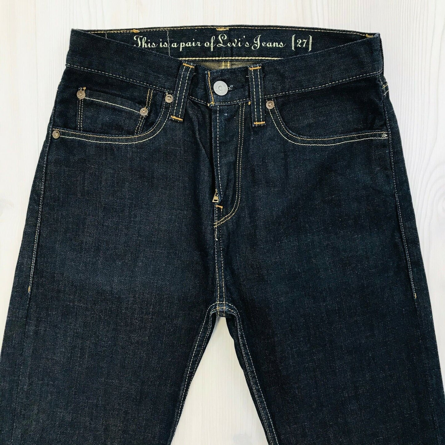 Levi's Women's Dark Blue Straight Standard Regular Jeans Size W27 L32