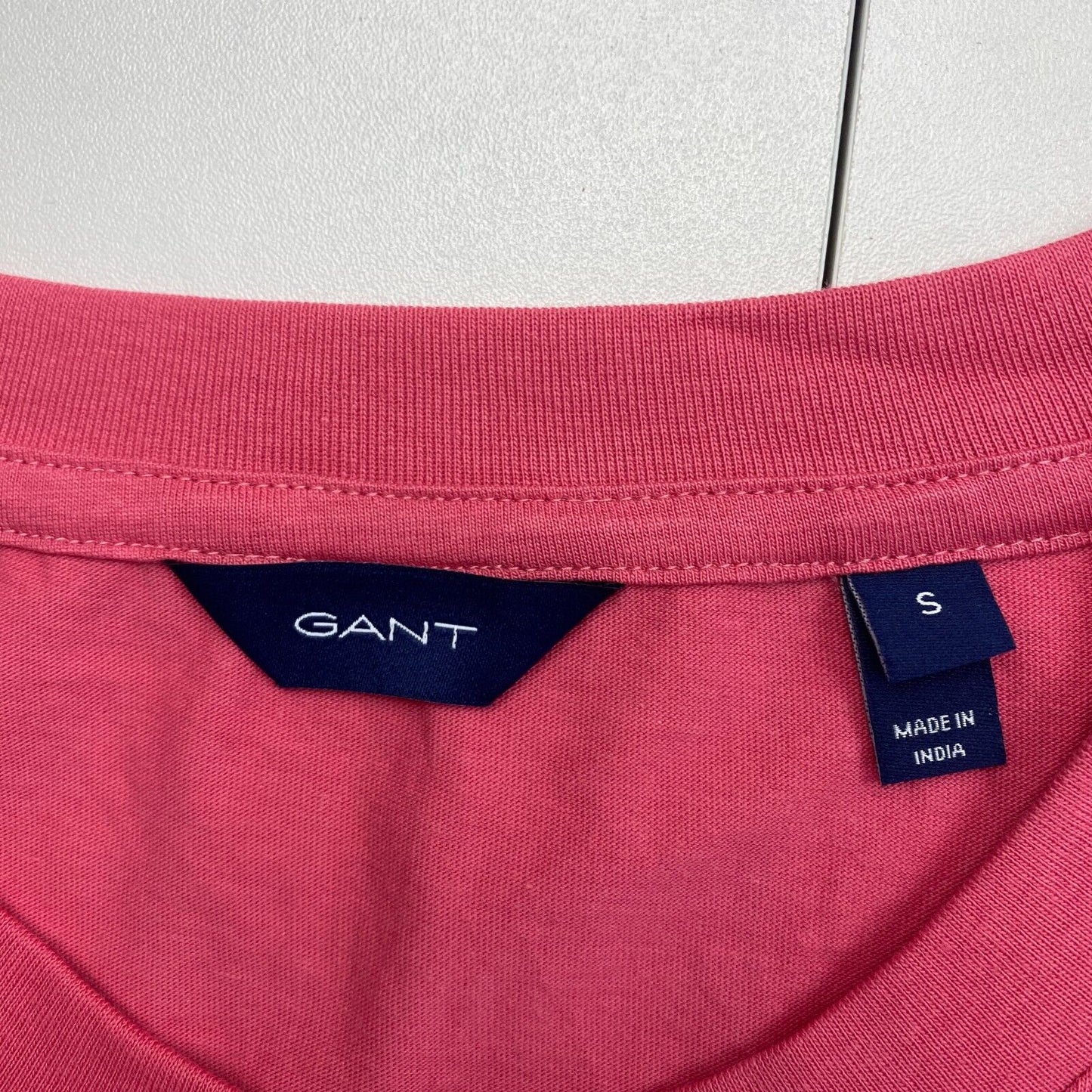 GANT Women Pink Archive Shield SS Crew Neck T Shirt Size S