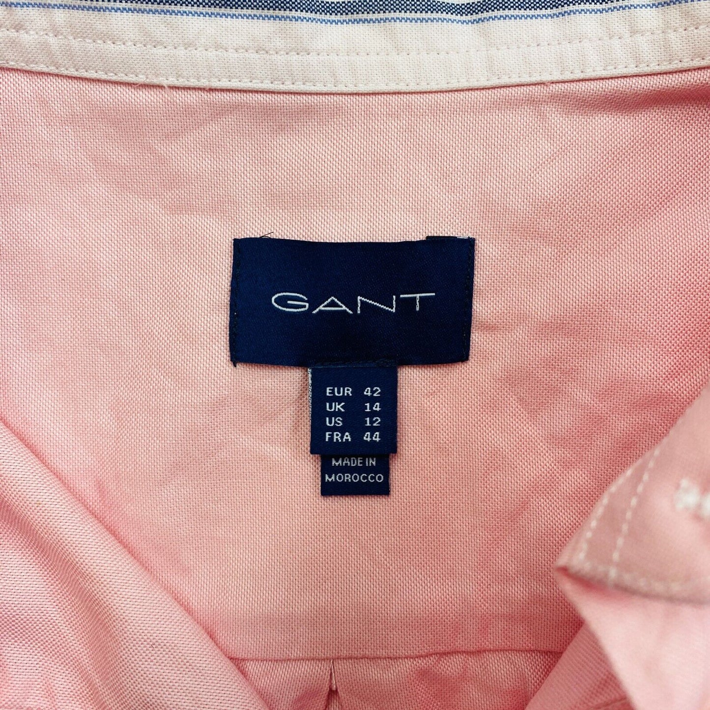 GANT Pink Oxford Shirt Size EU 42 UK 14 US 12