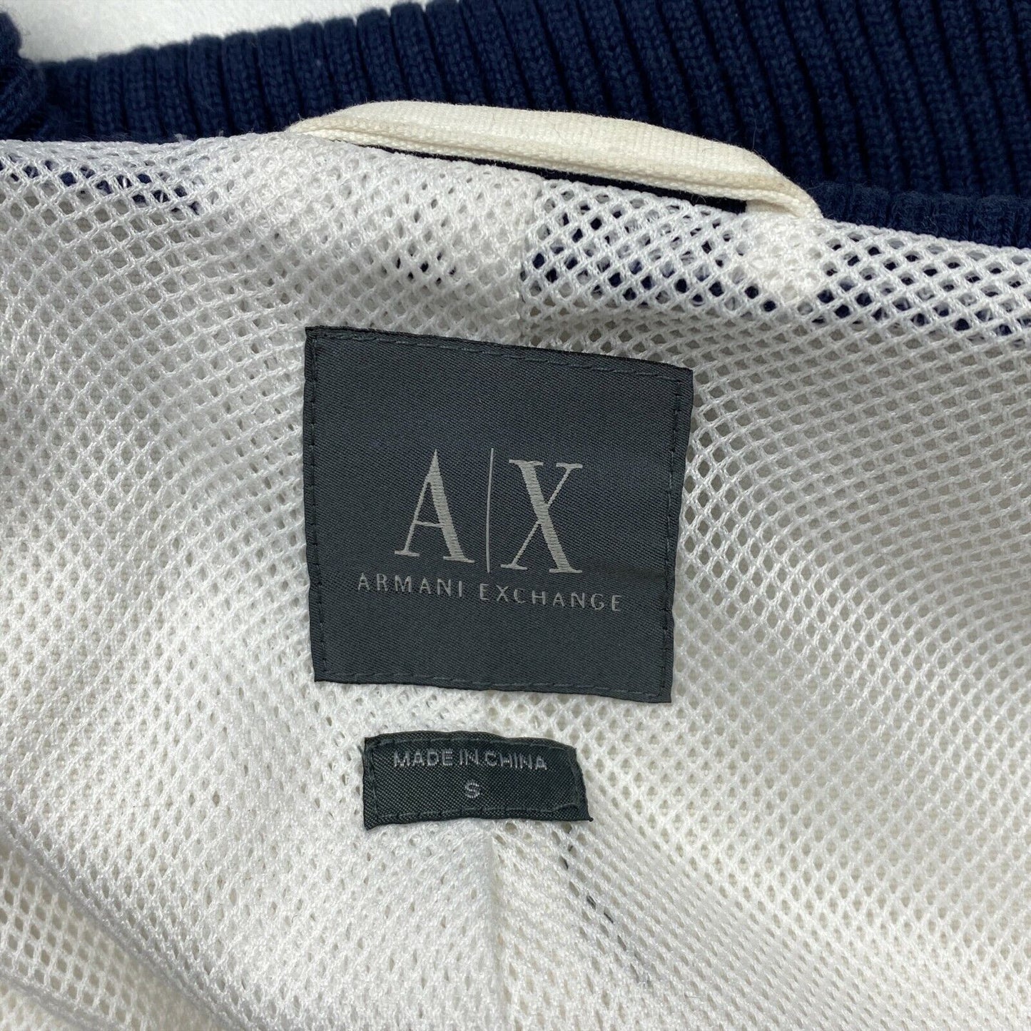 ARMANI EXCHANGE White Cotton Blend Jacket Size S