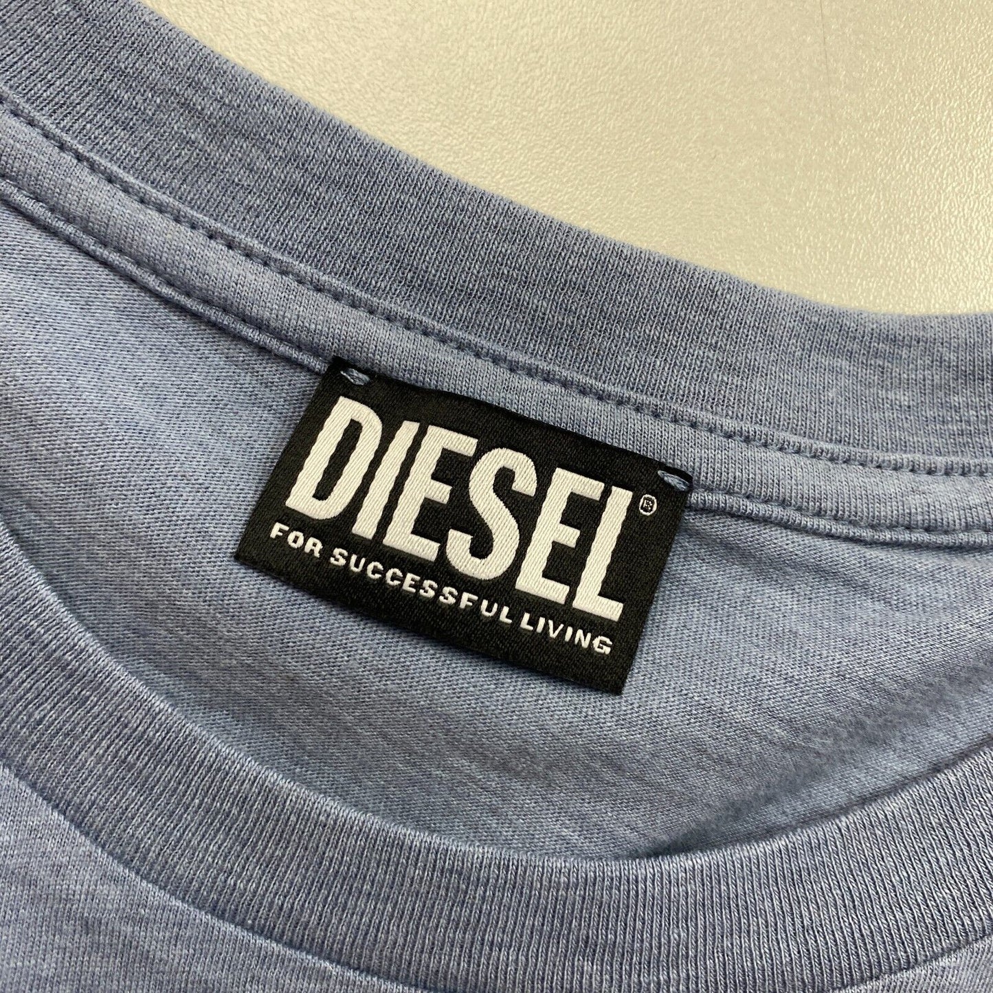 DIESEL Blue T Just Crew Neck T Shirt Size L