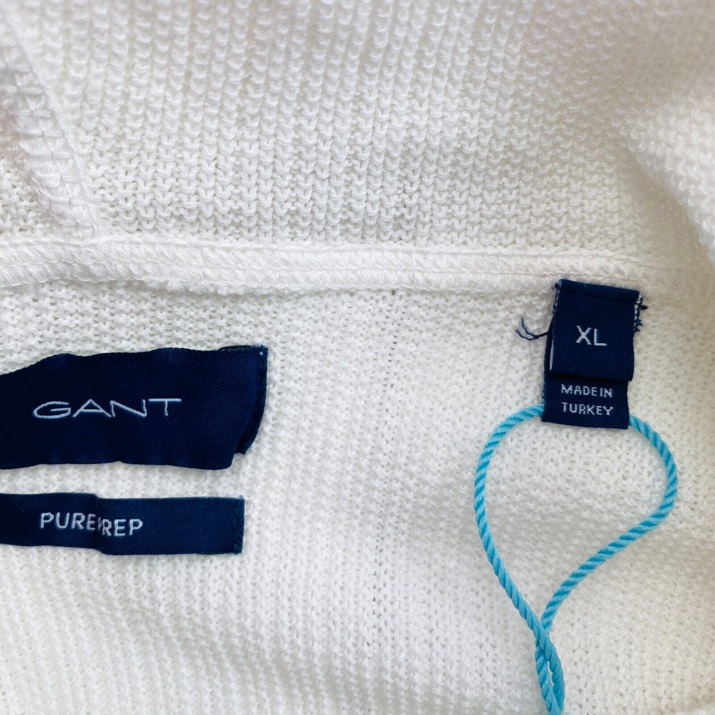 GANT Men White Pure Prep Hoodie Sweater Pullover Size XL