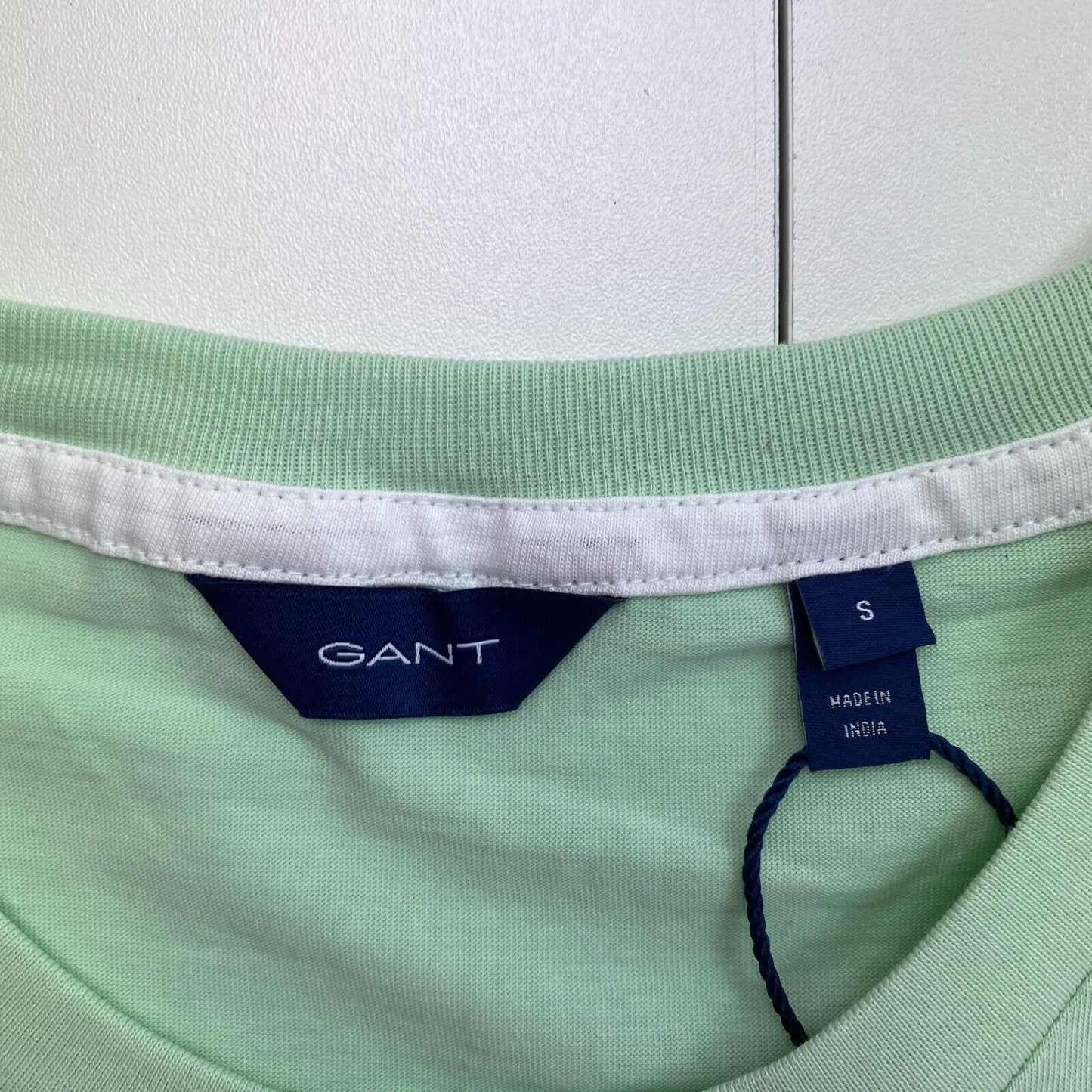 GANT Women Green Logo Crew Neck Short Sleeves T Shirt Size S