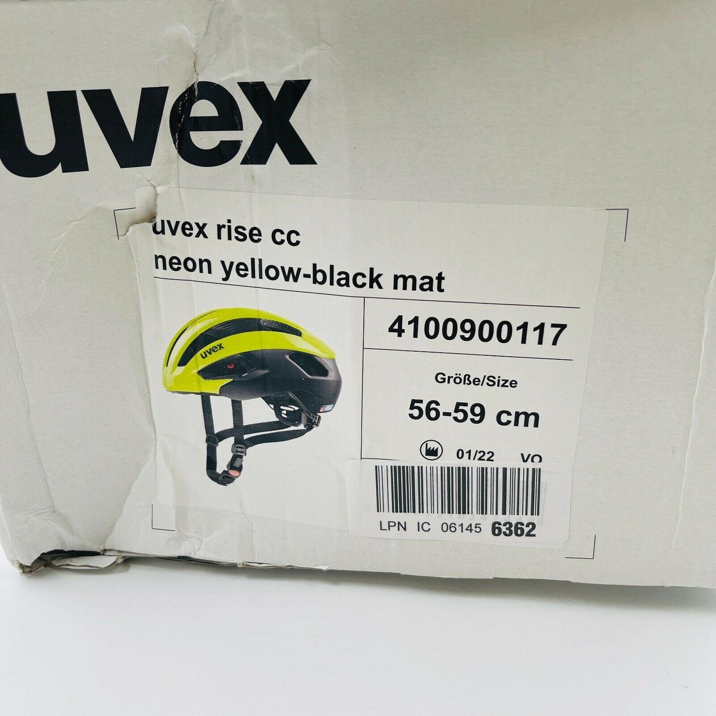 UVEX Rise CC Green Cycling Bicycle Helmet Size 56-59 cm