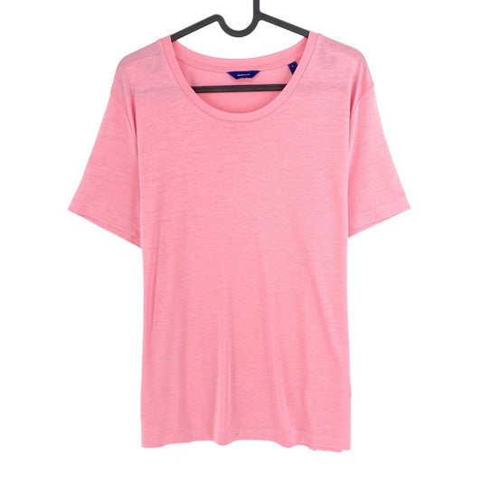 GANT Pink Lightweight Crew Neck T Shirt Size L