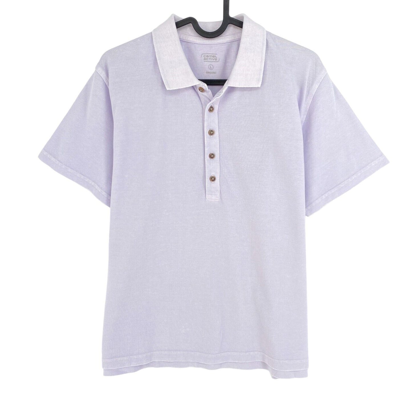 Camel Active Hellviolettes Piqué-Poloshirt SS Größe L