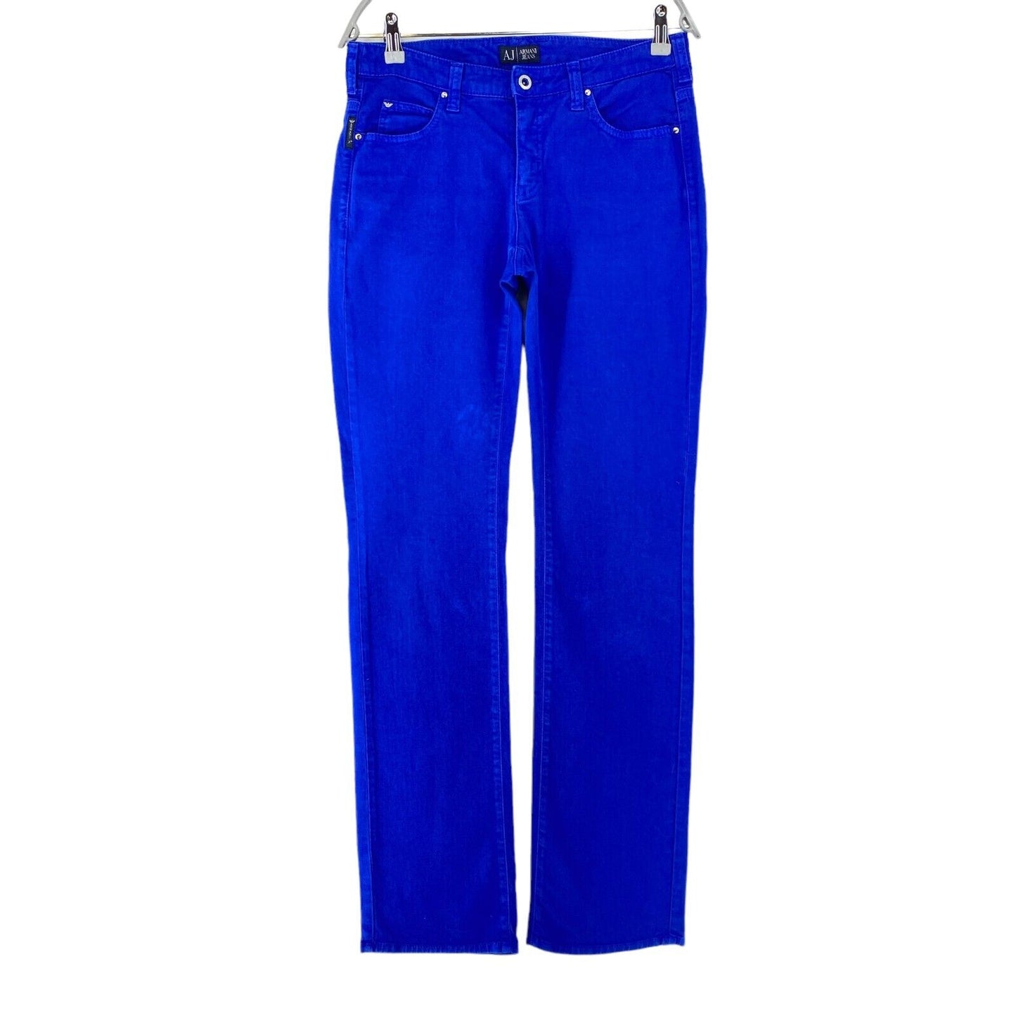 ARMANI JEANS Women Blue Stretch Slim Fit Jeans W29 L36